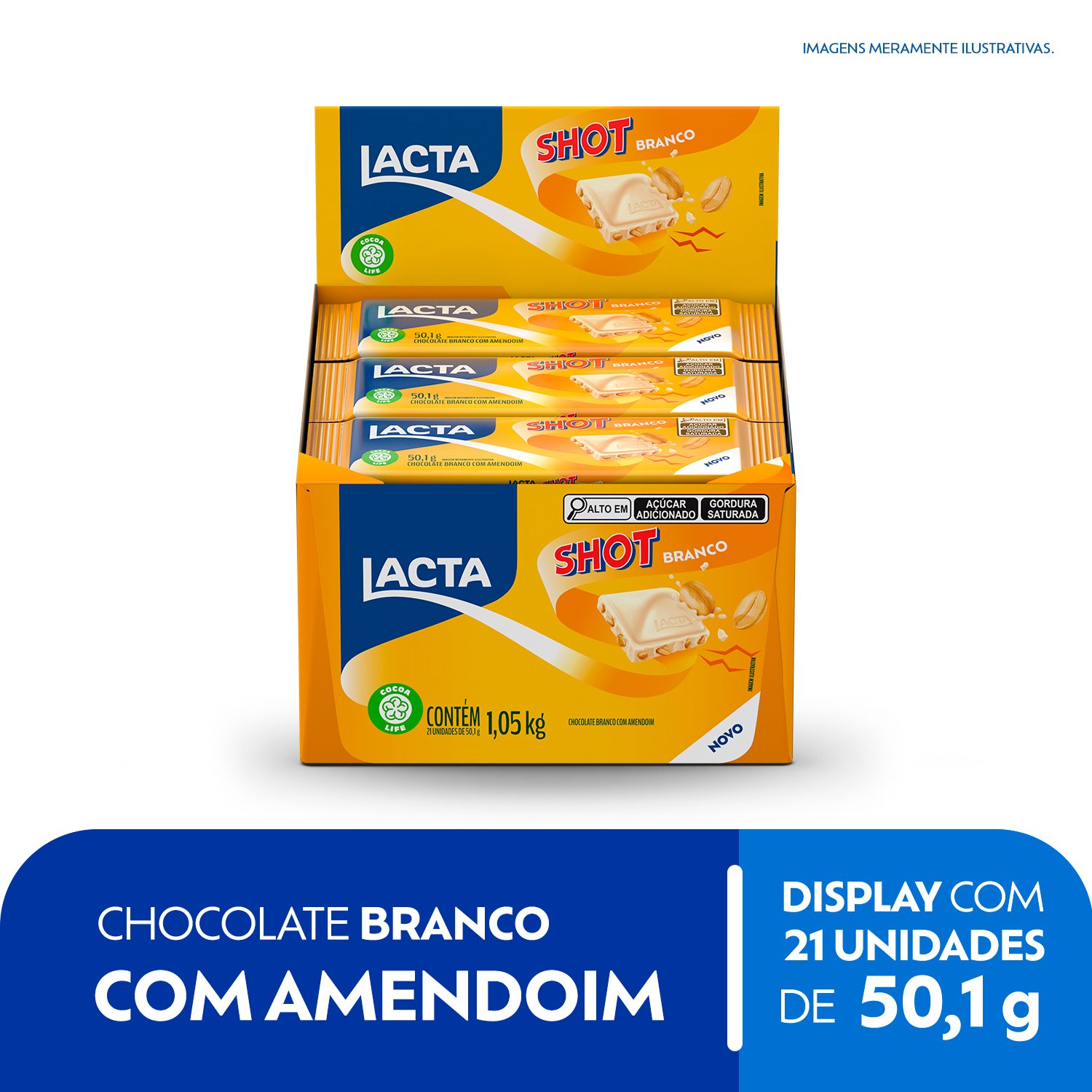 Shot Branco 50,1g - display com 21unds