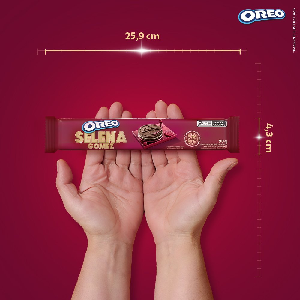 Biscoito Oreo Selena Gomes Pacote 90g