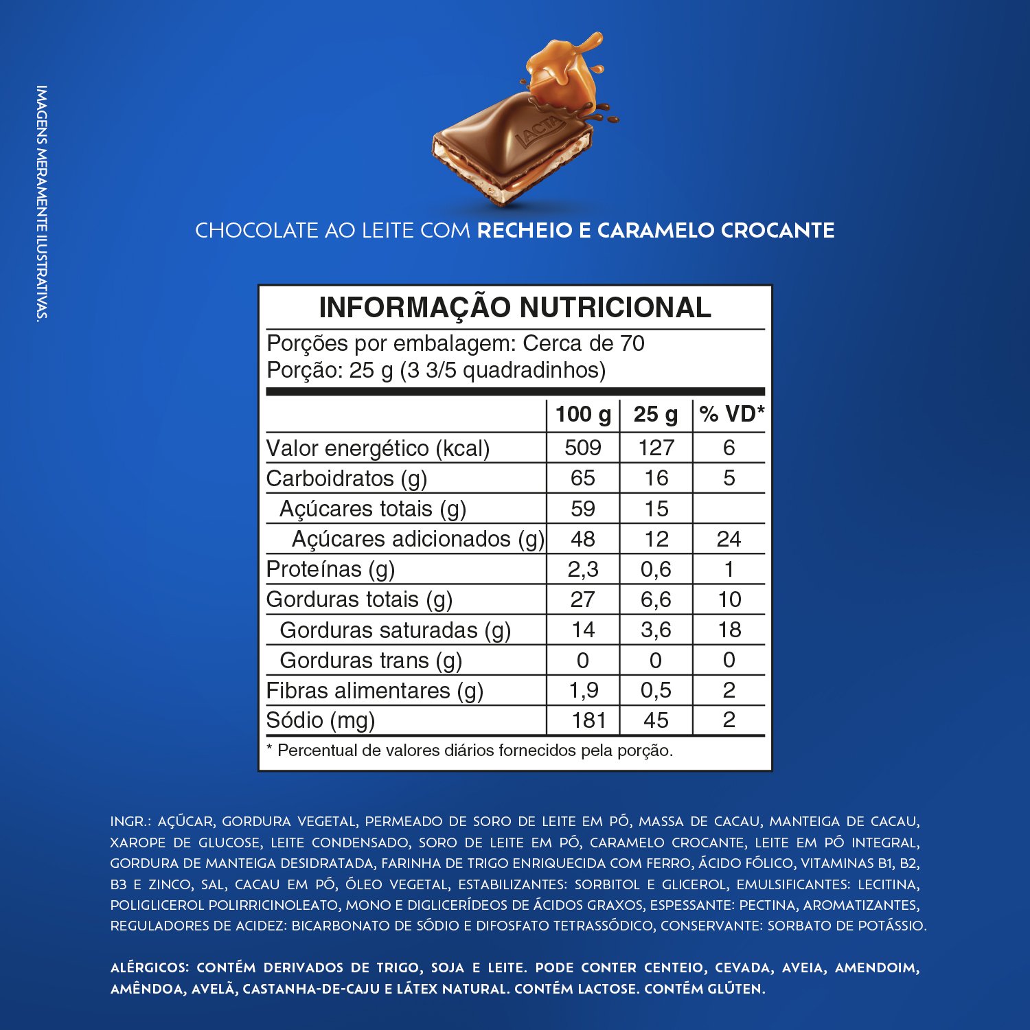 Lacta Caramelo Recheado 104g