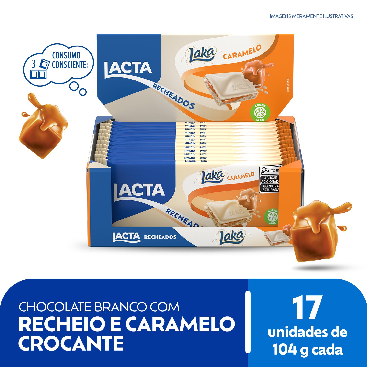 Laka Caramelo Recheado 104g