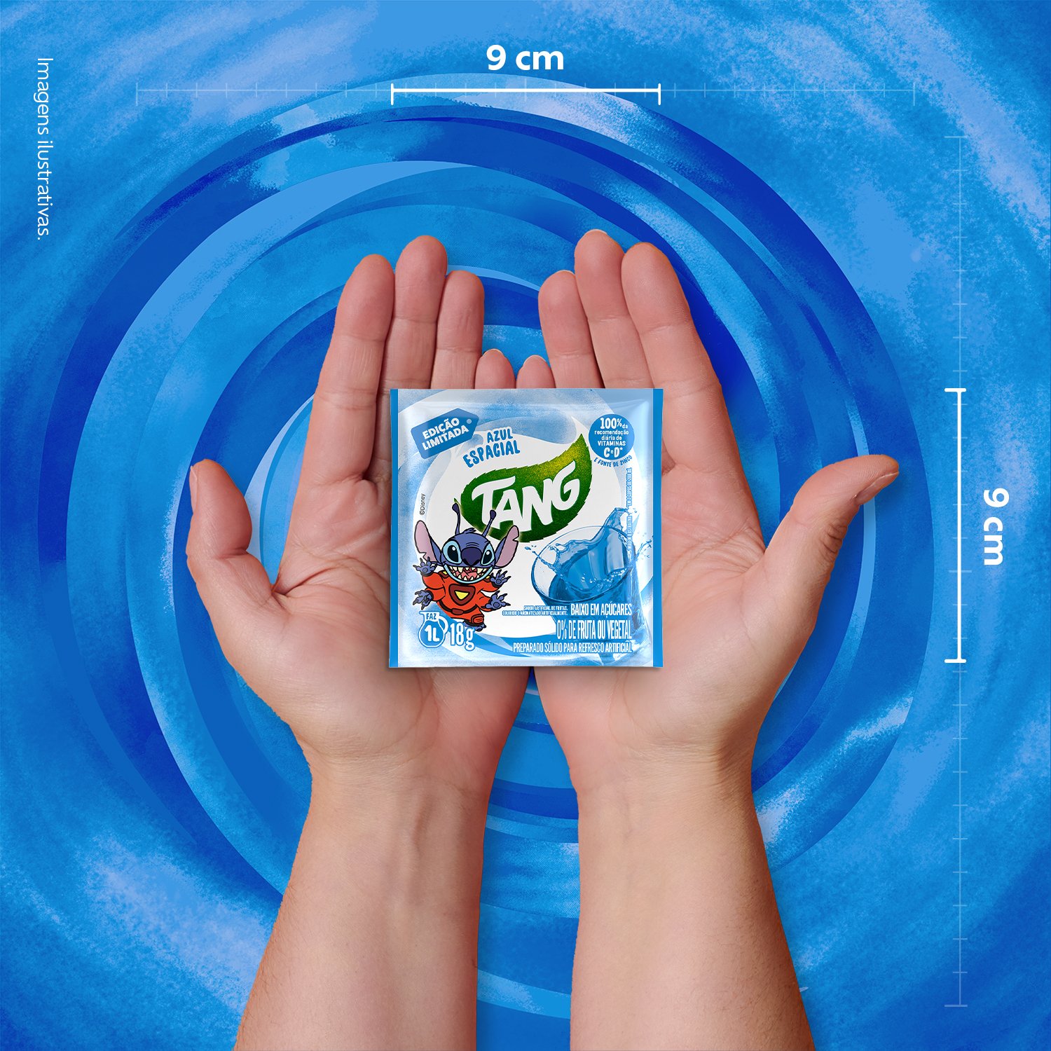 Refresco em p Tang Azul Espacial 18g - Caixa com 10 displays