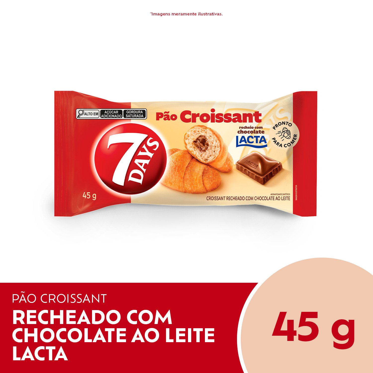 Croissant Ao Leite 7Days - Display com 13 unidades