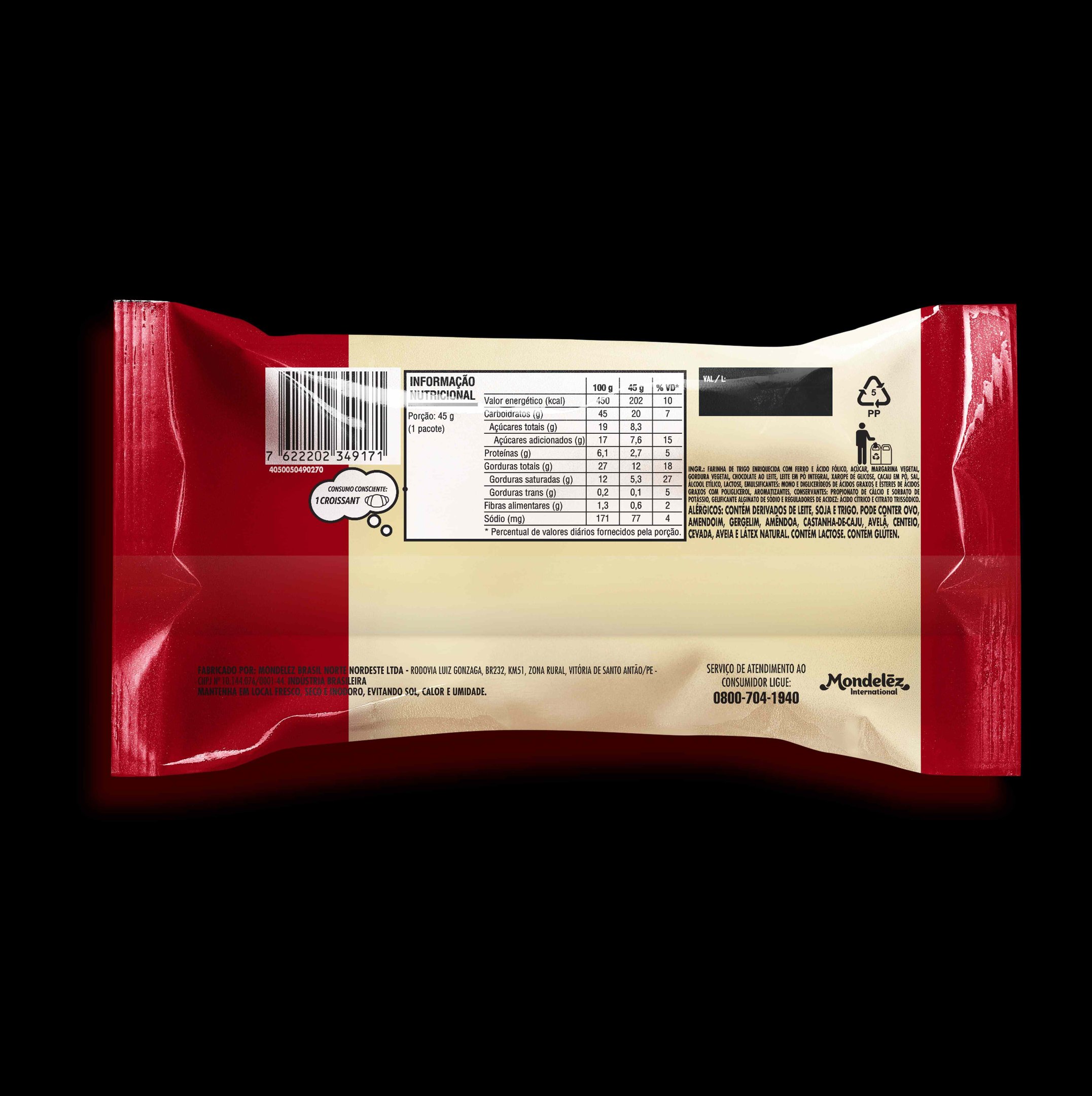 Croissant Ao Leite 7Days - Display com 13 unidades