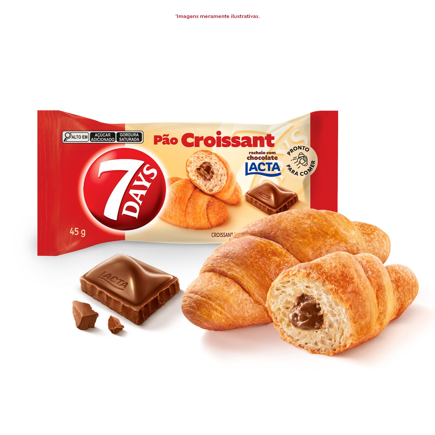 Croissant Ao Leite 7Days - Display com 13 unidades