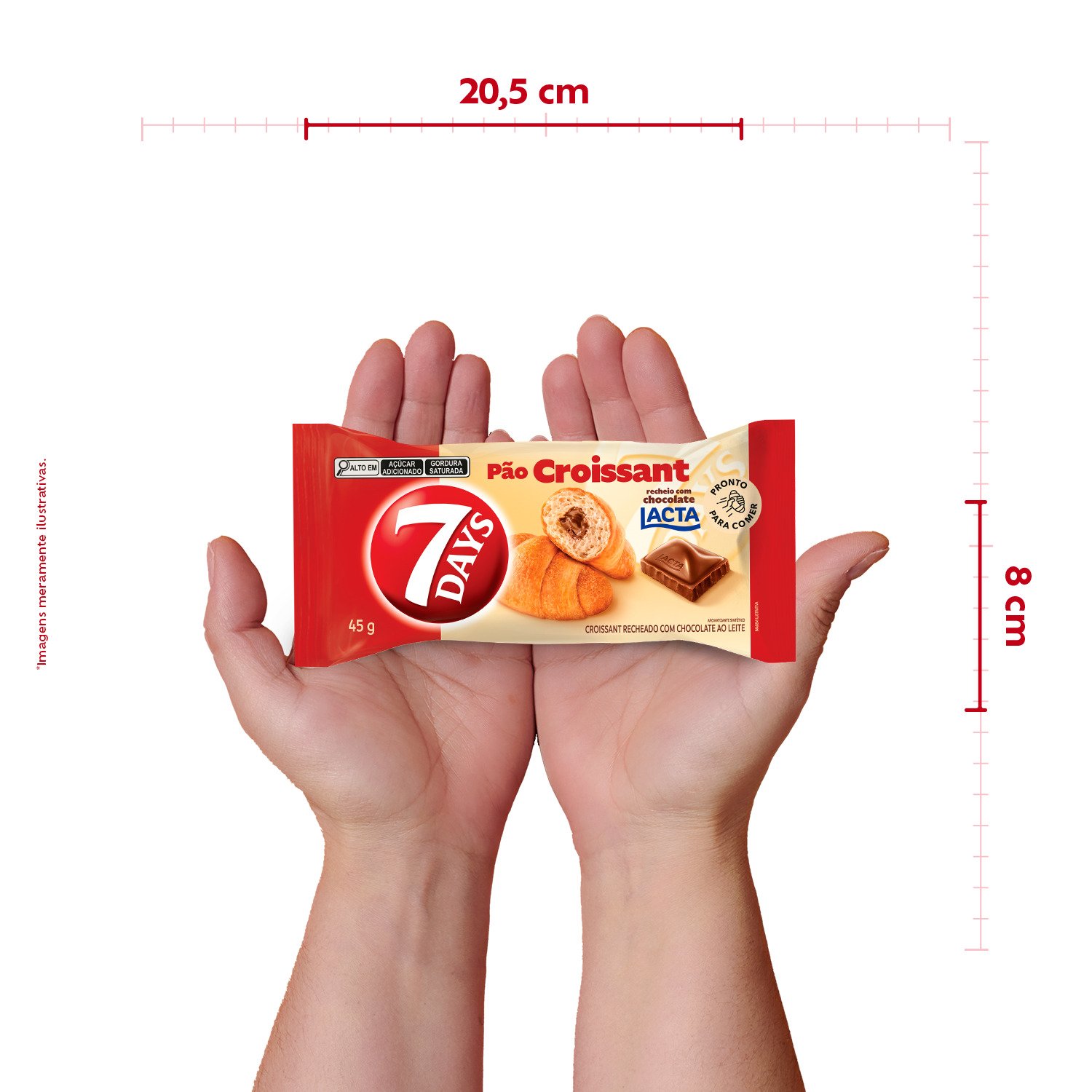 Croissant Ao Leite 7Days - Display com 13 unidades