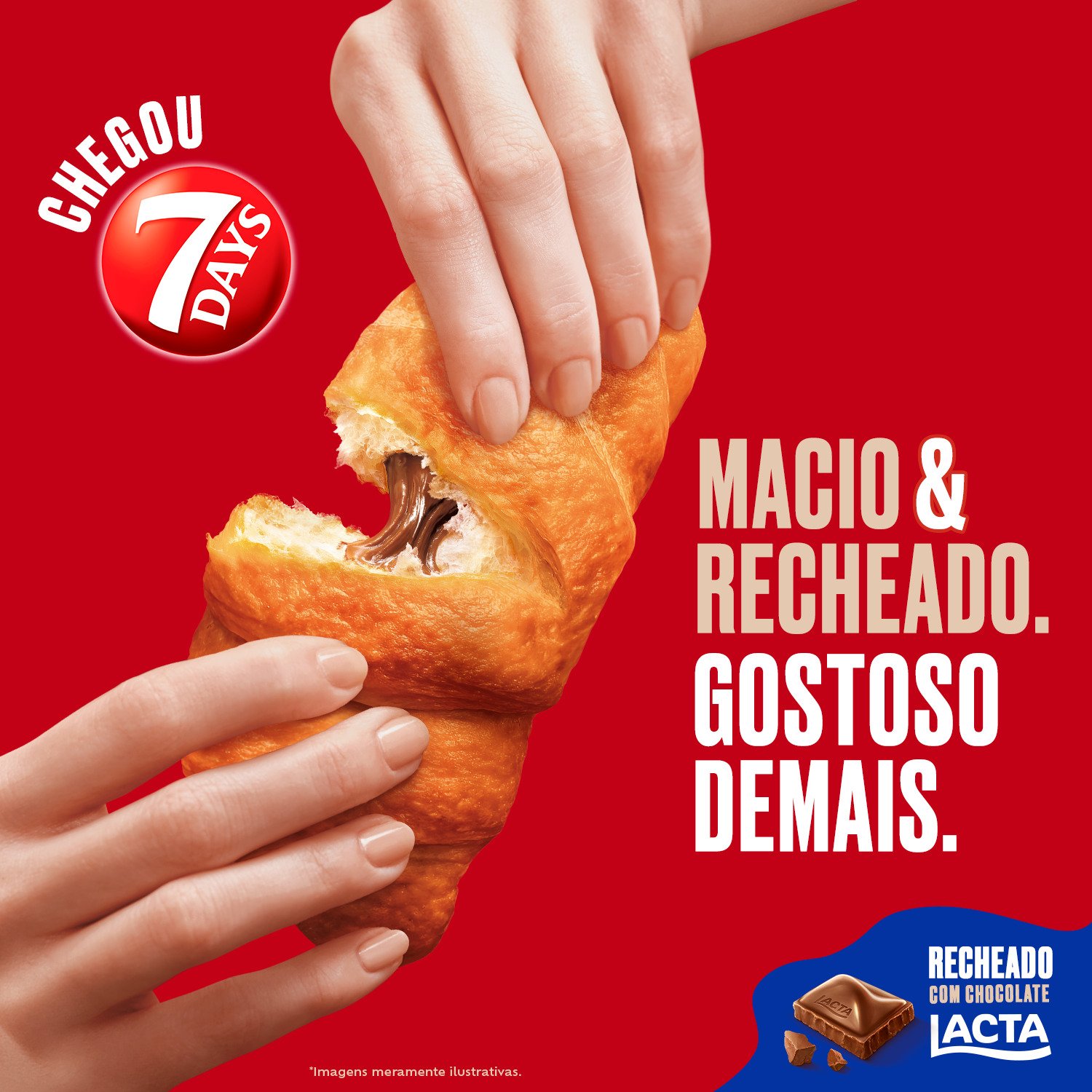 Croissant Ao Leite 7Days - Display com 13 unidades