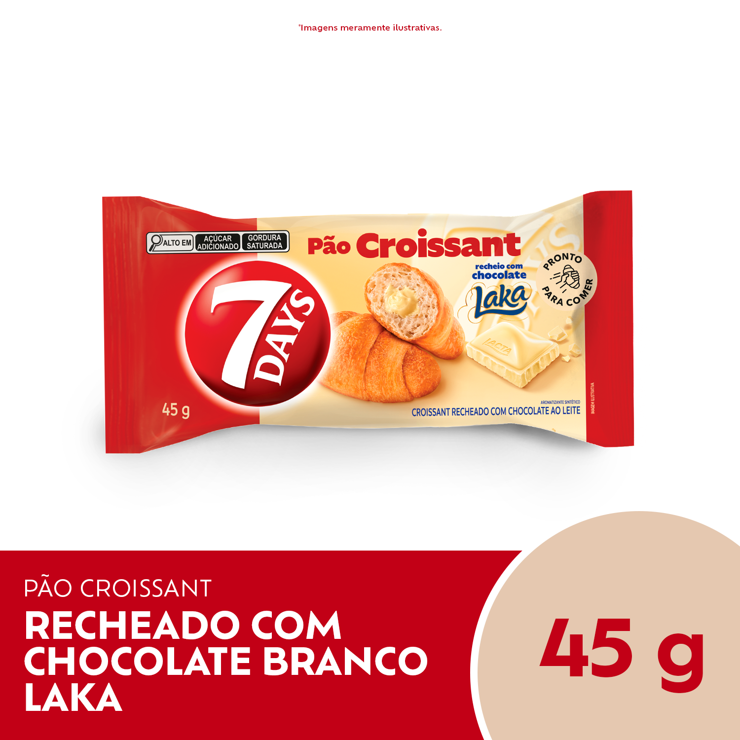Croissant Laka 7Days - Display com 13 unidades