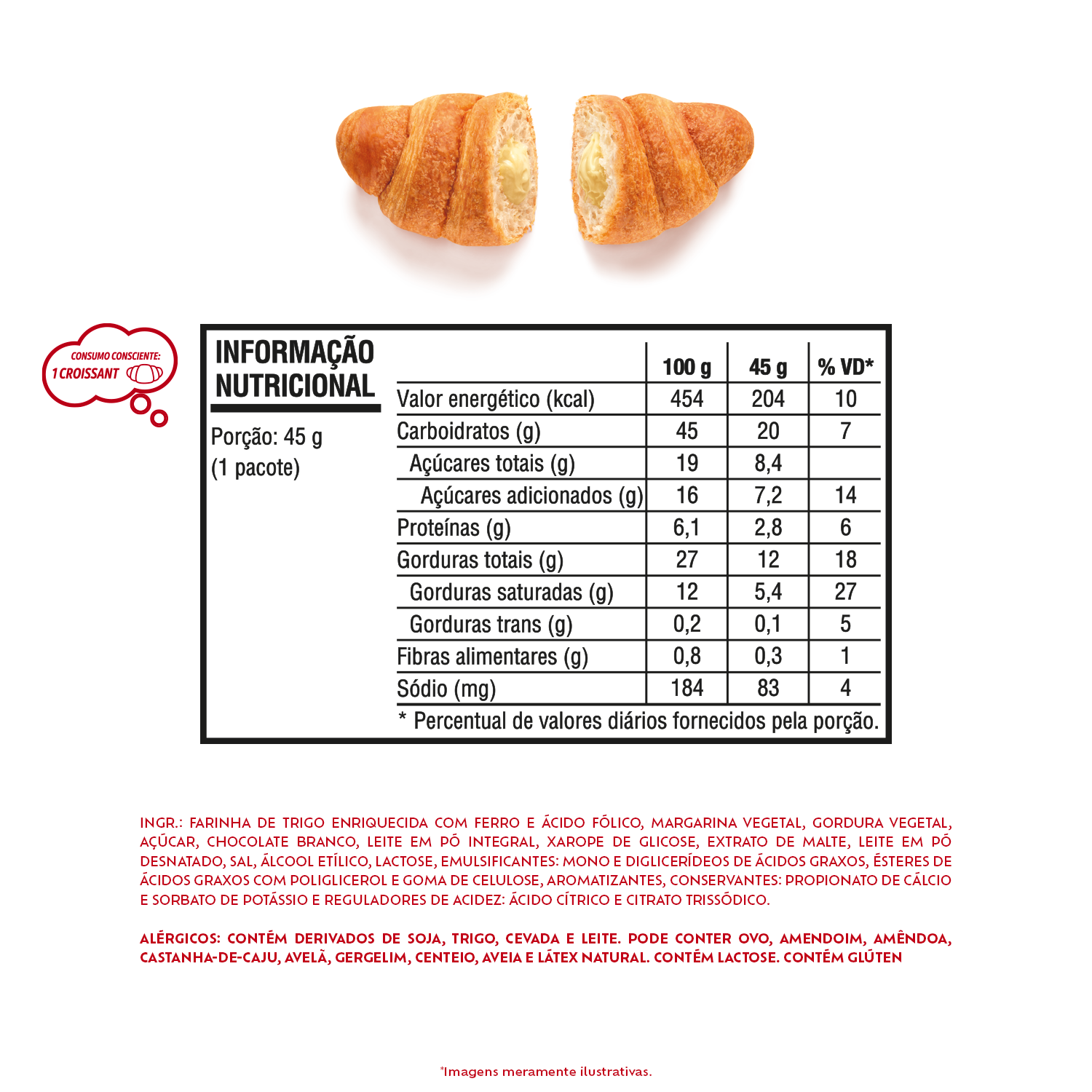 Croissant Laka 7Days - Display com 13 unidades