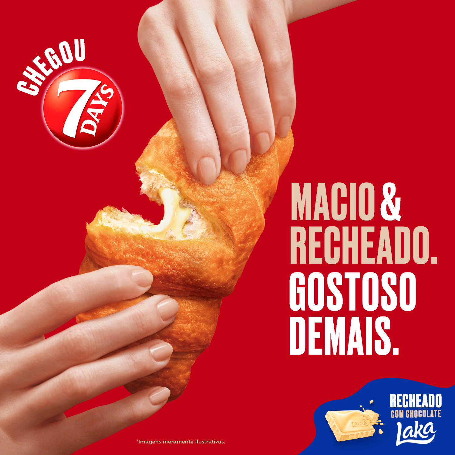 Croissant Laka 7Days - Display com 13 unidades