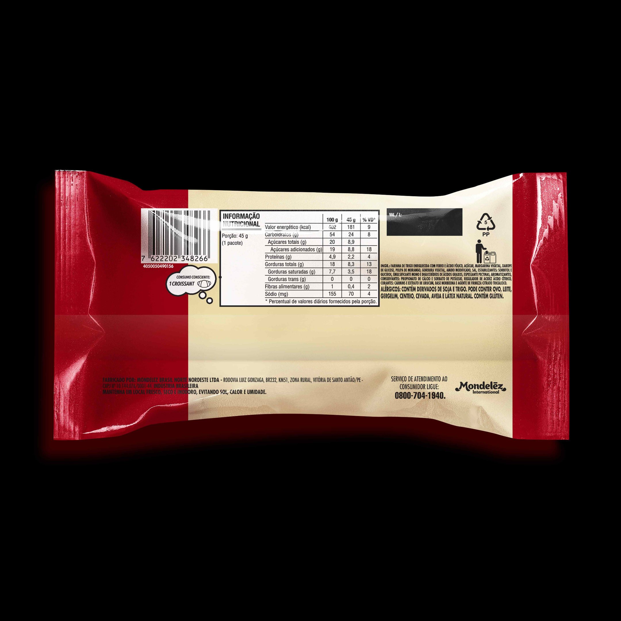 Croissant Morango 7Days - Display com 13 unidades