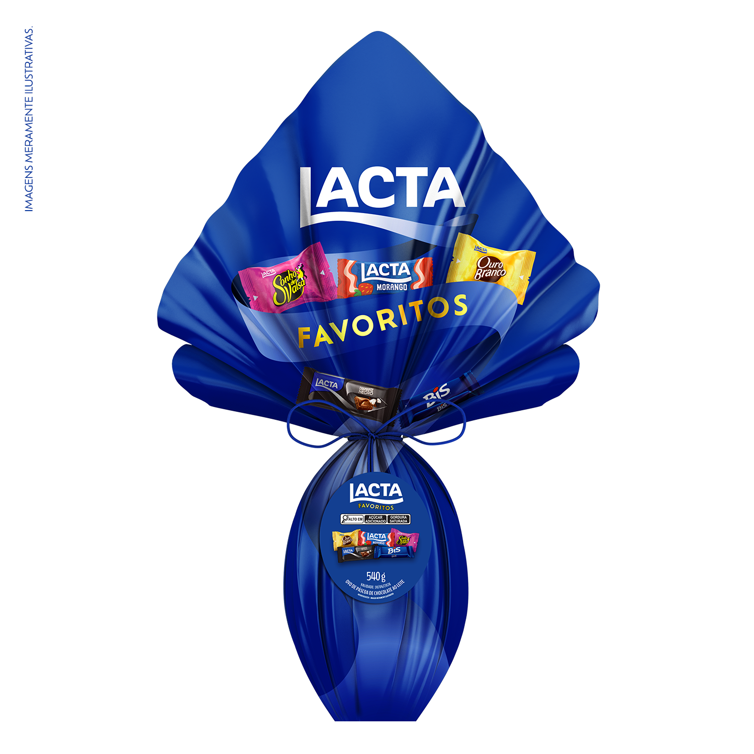 Ovo de P�scoa Lacta Favoritos 540g