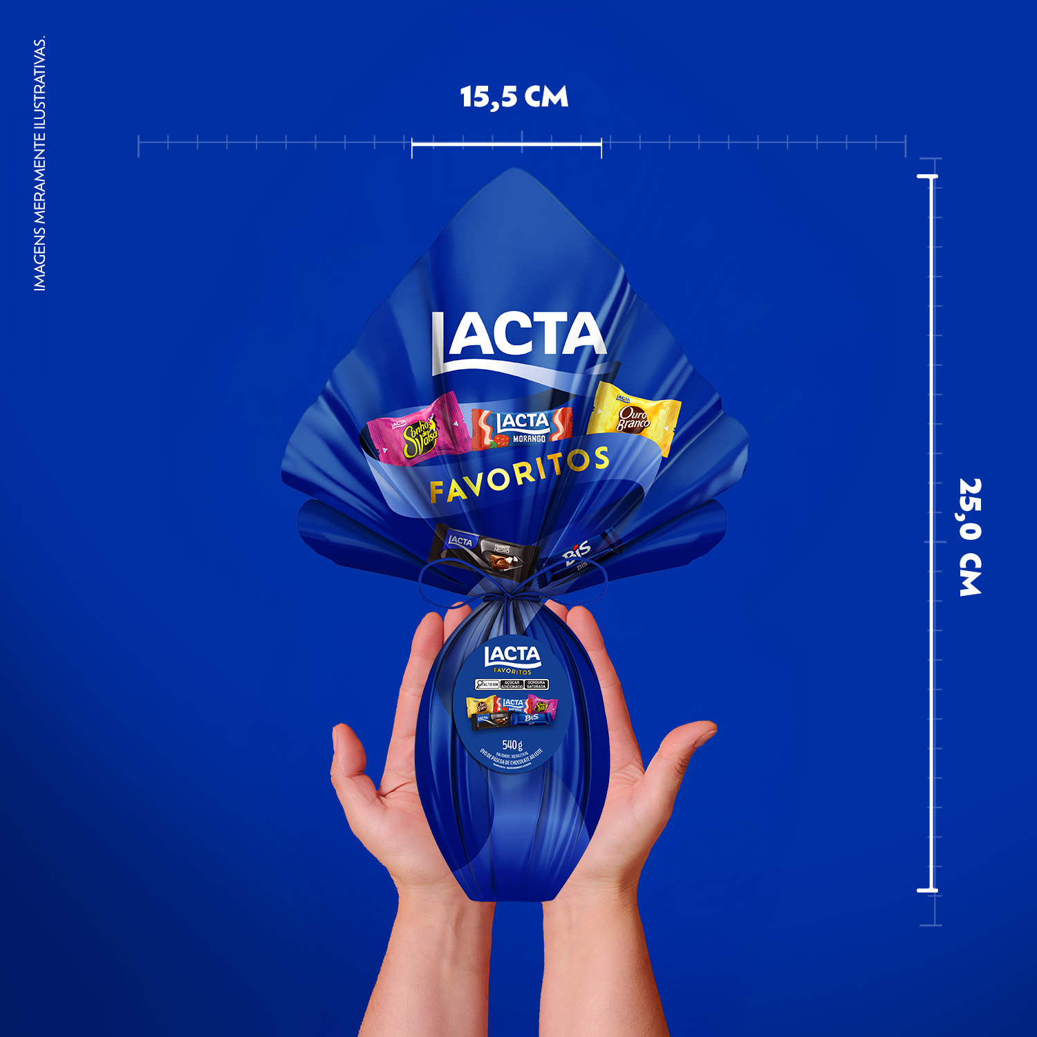 Ovo de P�scoa Lacta Favoritos 540g