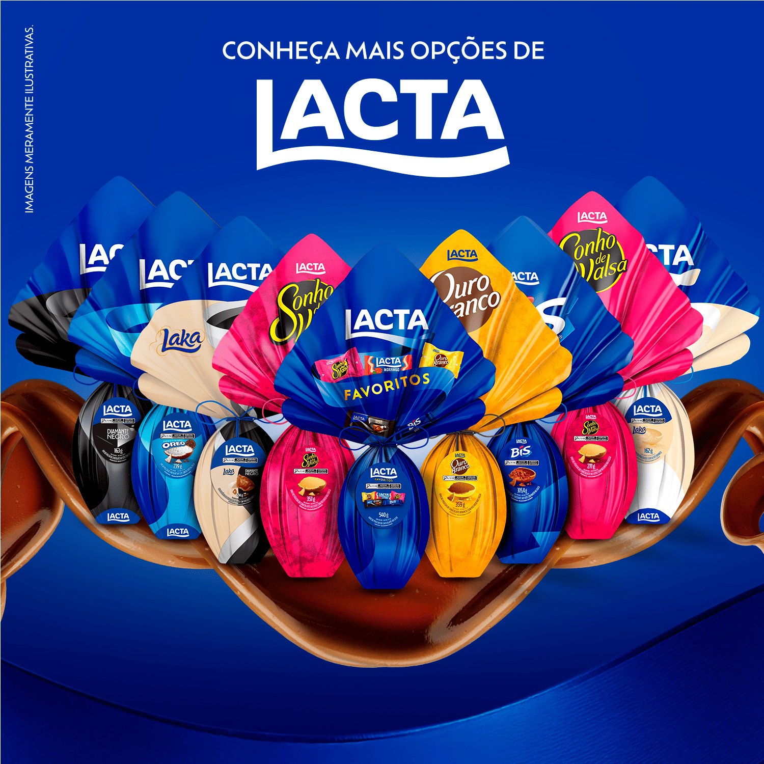 Ovo de P�scoa Lacta Favoritos 540g