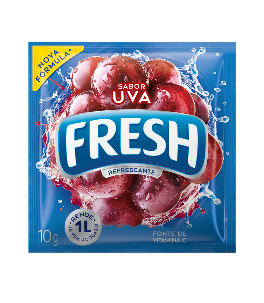 Refresco em p Fresh Uva 10g
