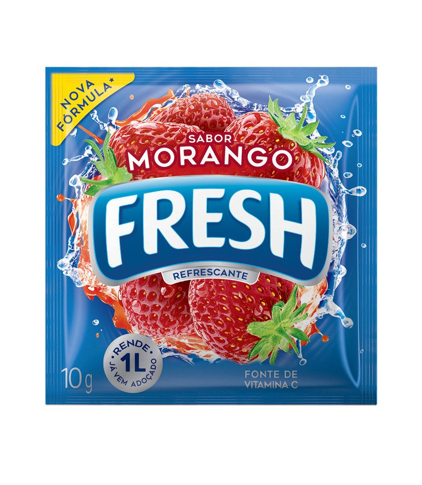 Refresco em p Fresh Morango 10g