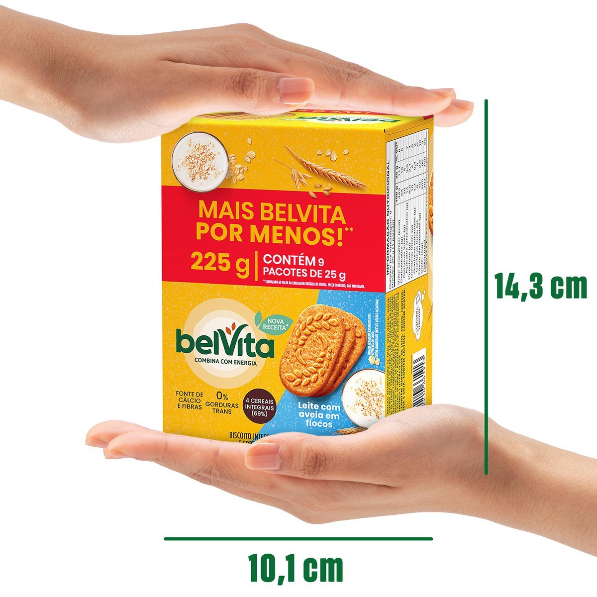 Biscoito BelVita Leite E Aveia Pack Econmico 225g com 9 Unidades de 25g
