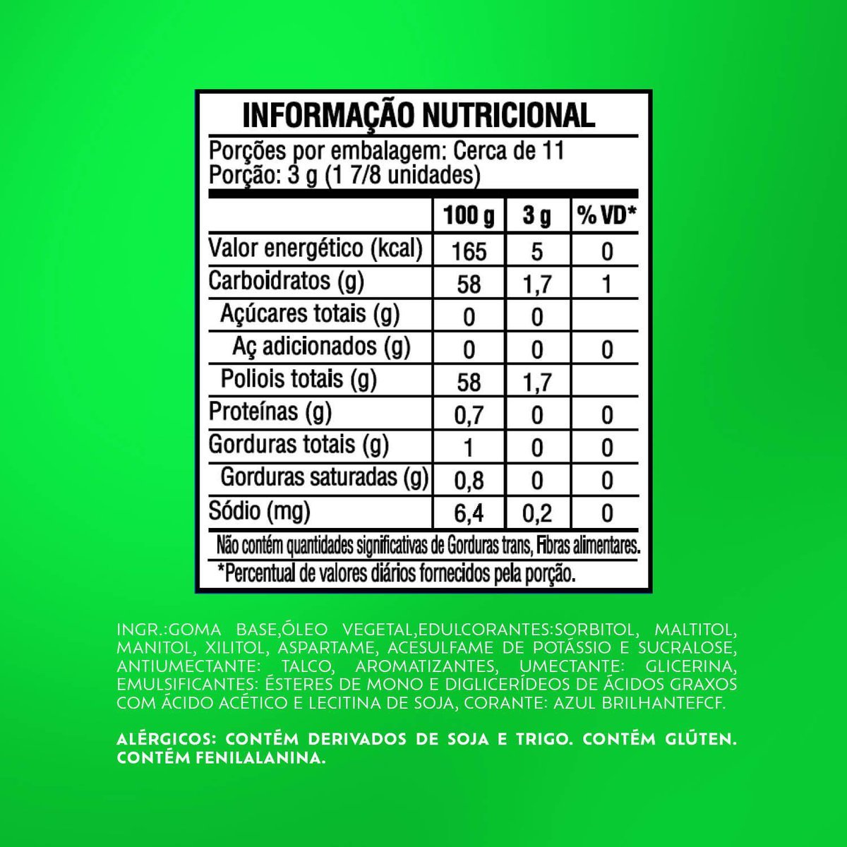 Chiclete Trident Hortel 32g - Pacote Com 4 embalagens
