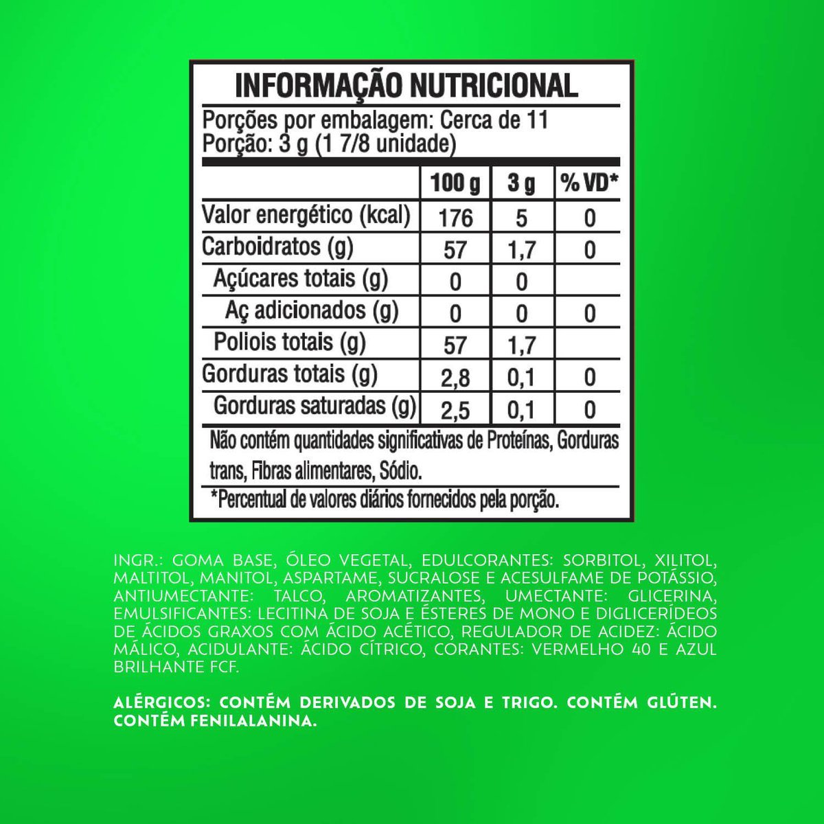 Chiclete Trident Morango 32g - Pacote Com 4 embalagens