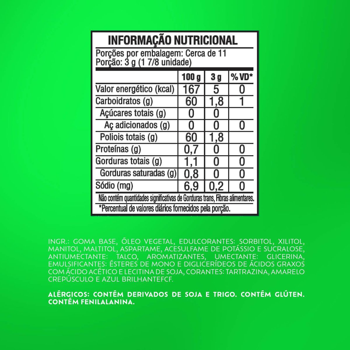 Chiclete Trident Menta 32g - Pacote Com 4 embalagens