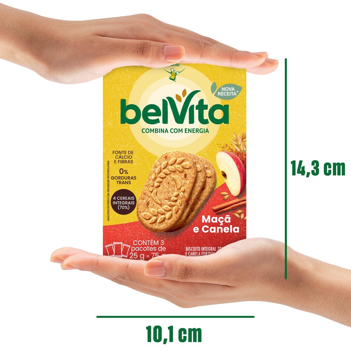 Biscoito BelVita Ma E Canela Multipack 75g com 3 Unidades de 25g