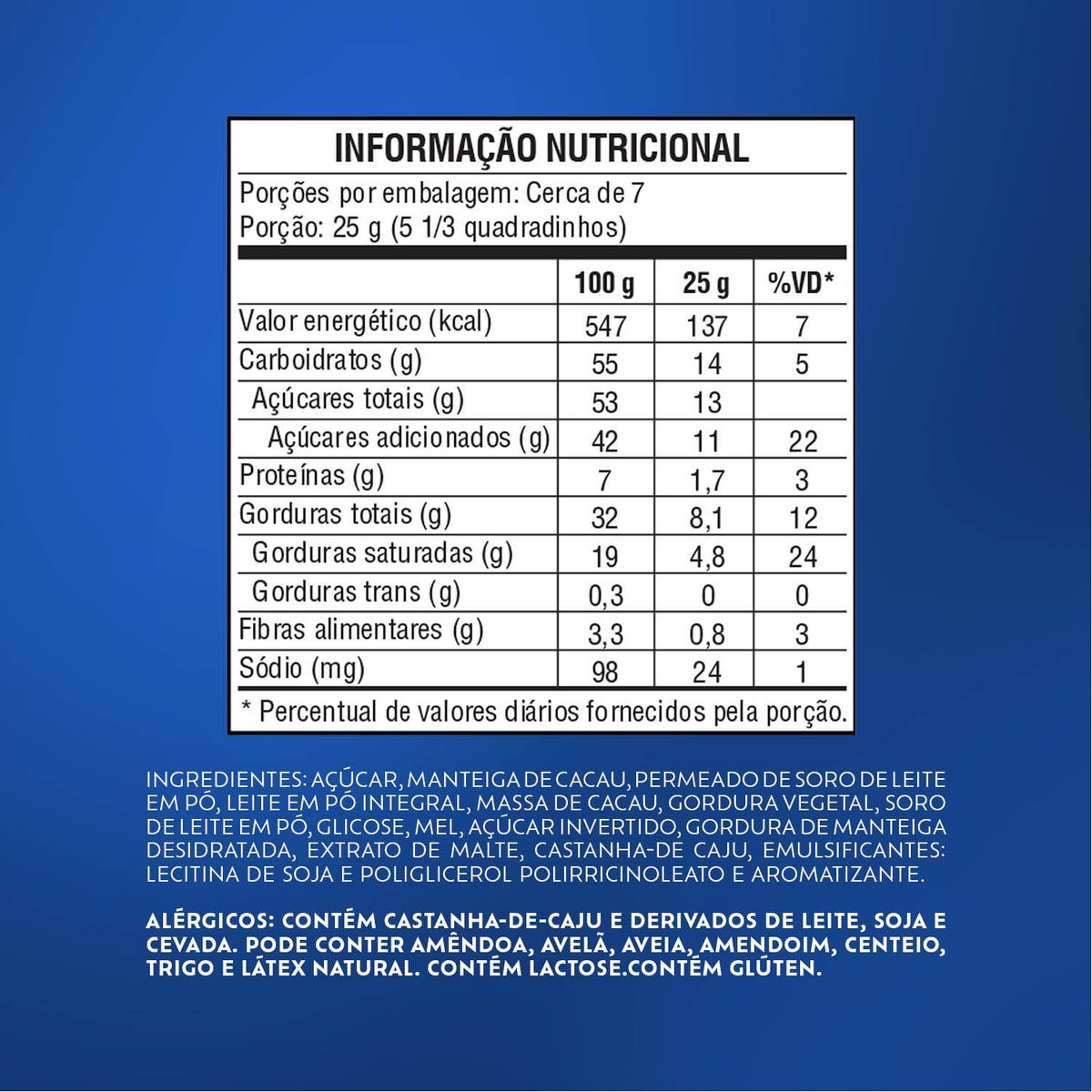 Chocolate Lacta Ao Leite 165g