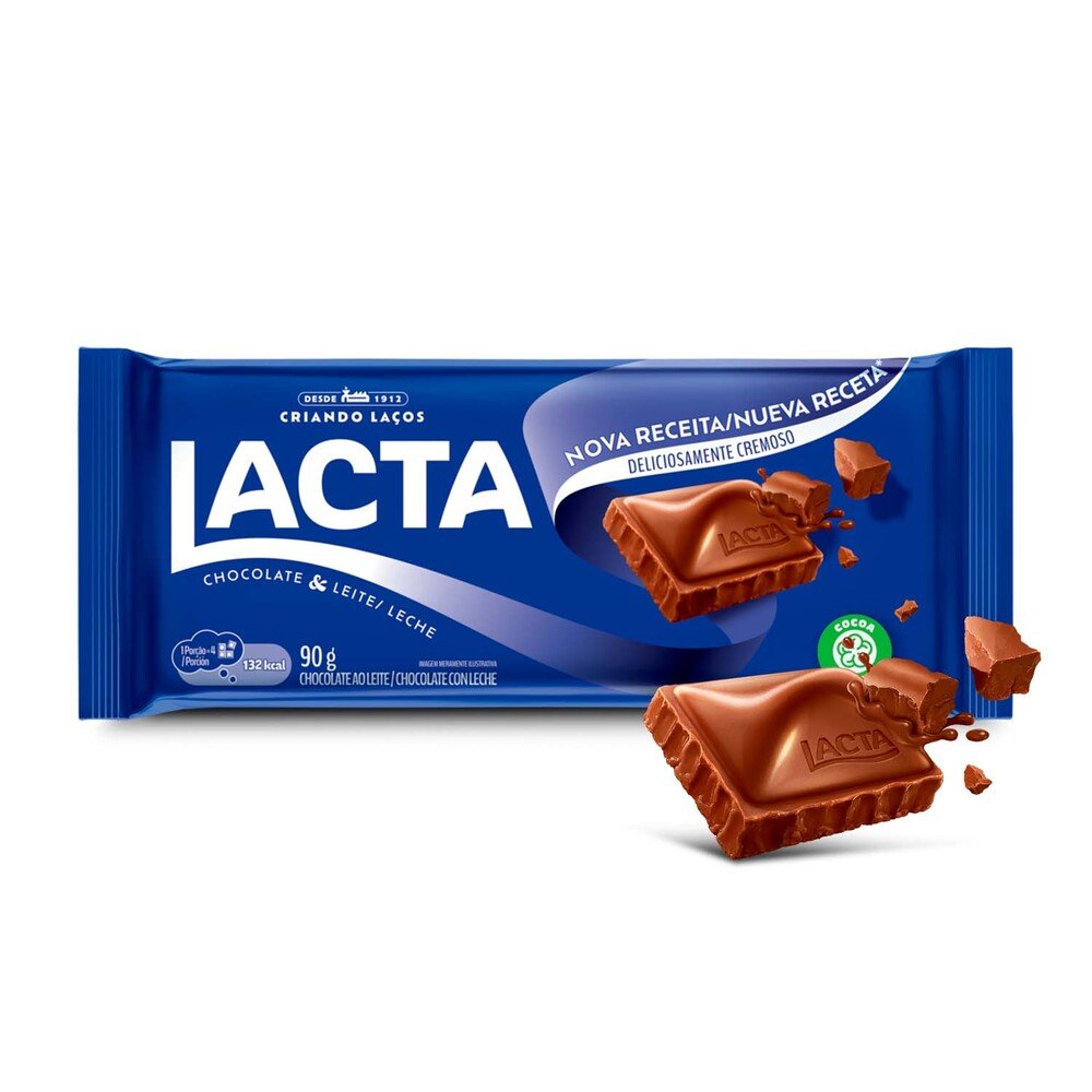 Chocolate Lacta ao leite 90g