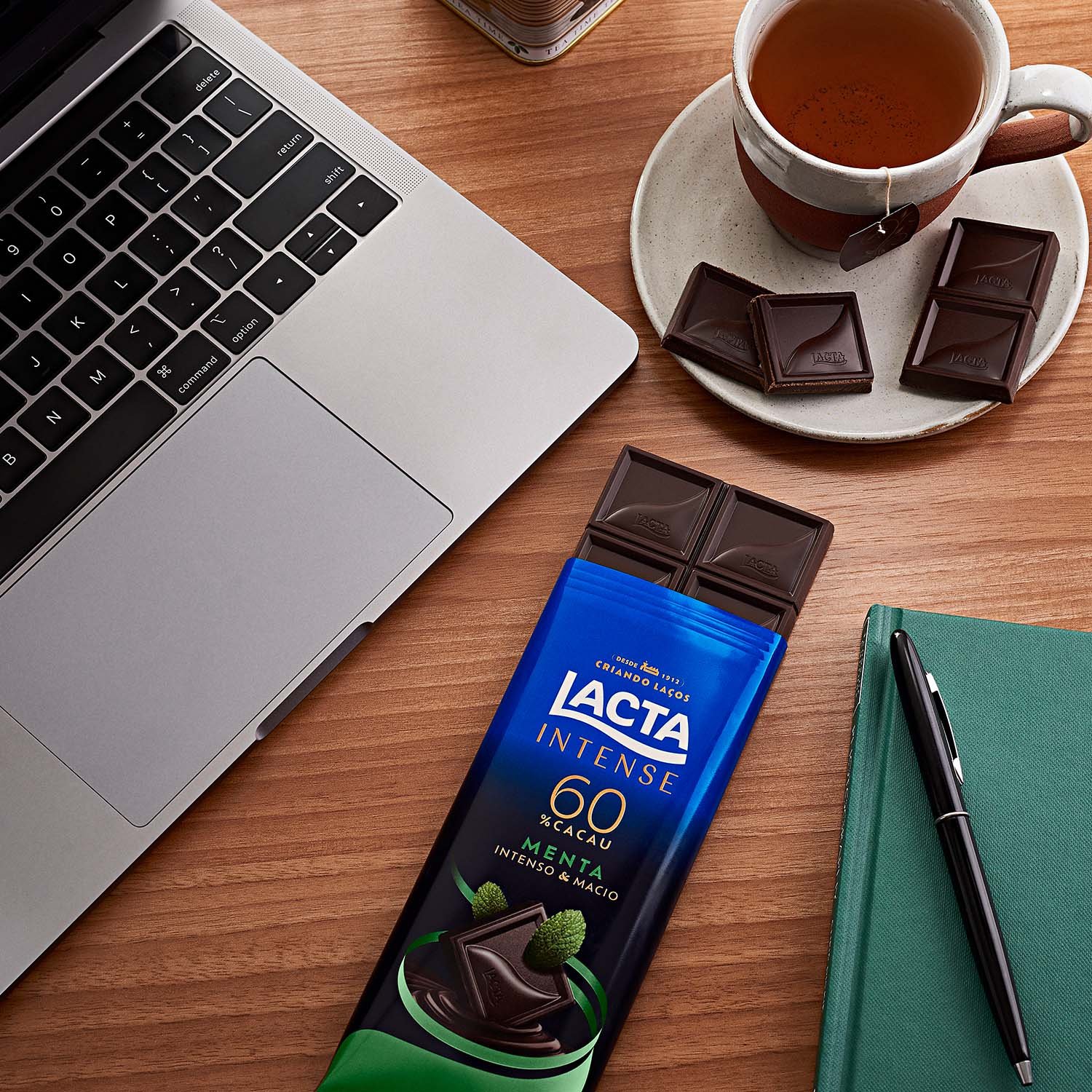 Chocolate Lacta Intese 60 Caucau e Menta 85g