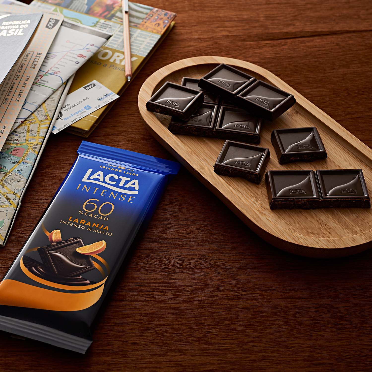 Chocolate Lacta Intense 60 Cacau e Laranja 85g