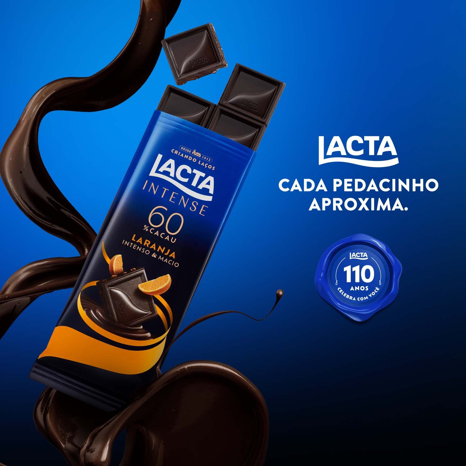 Chocolate Lacta Intense 60 Cacau e Laranja 85g