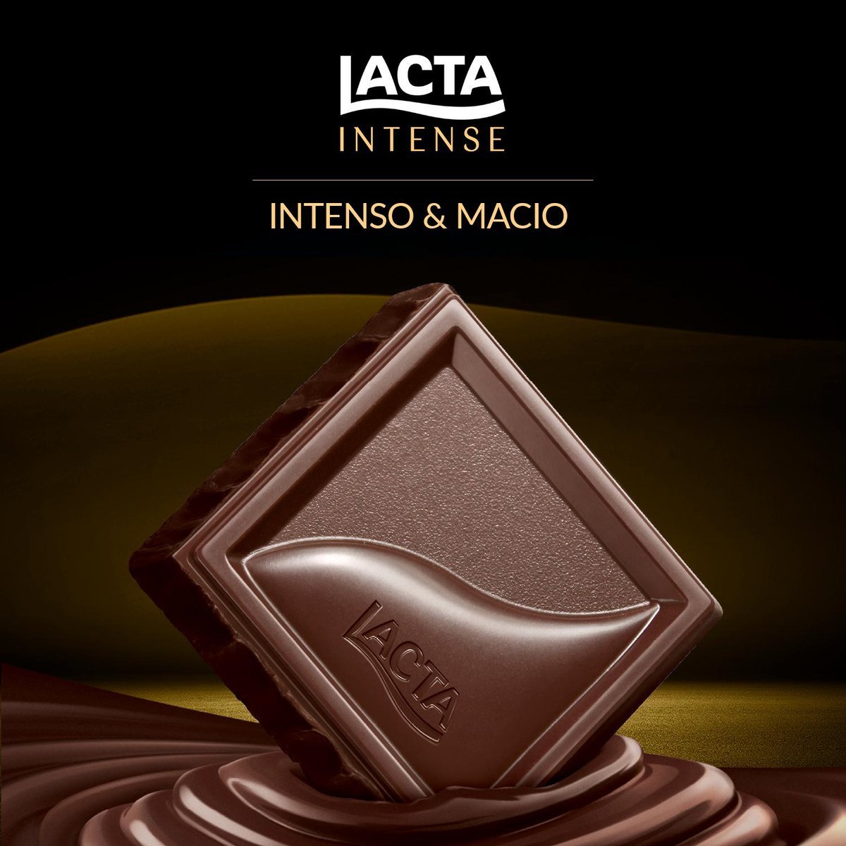 Chocolate Lacta Intense meio amargo 40% cacau original 85g