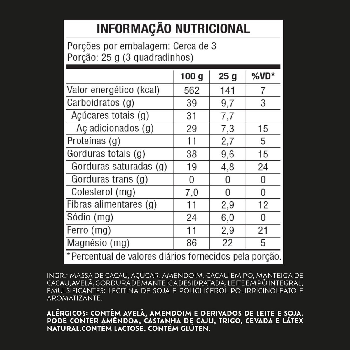 Chocolate Lacta Intense Amargo 60% Cacau Mix De Nuts 85g