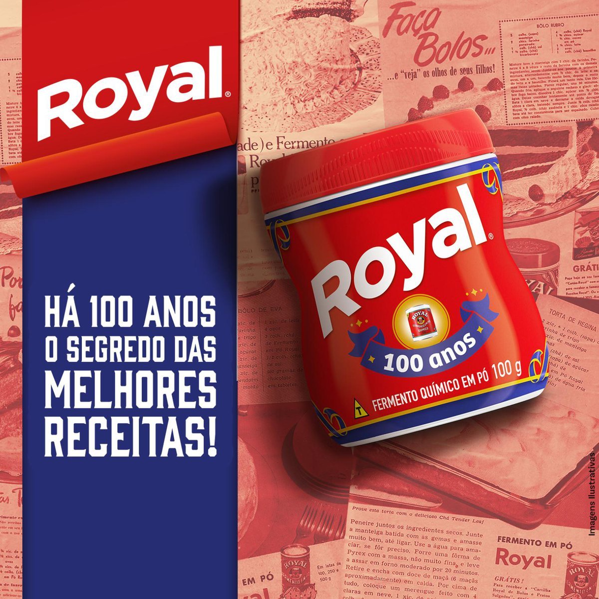 Fermento em p Royal 100g
