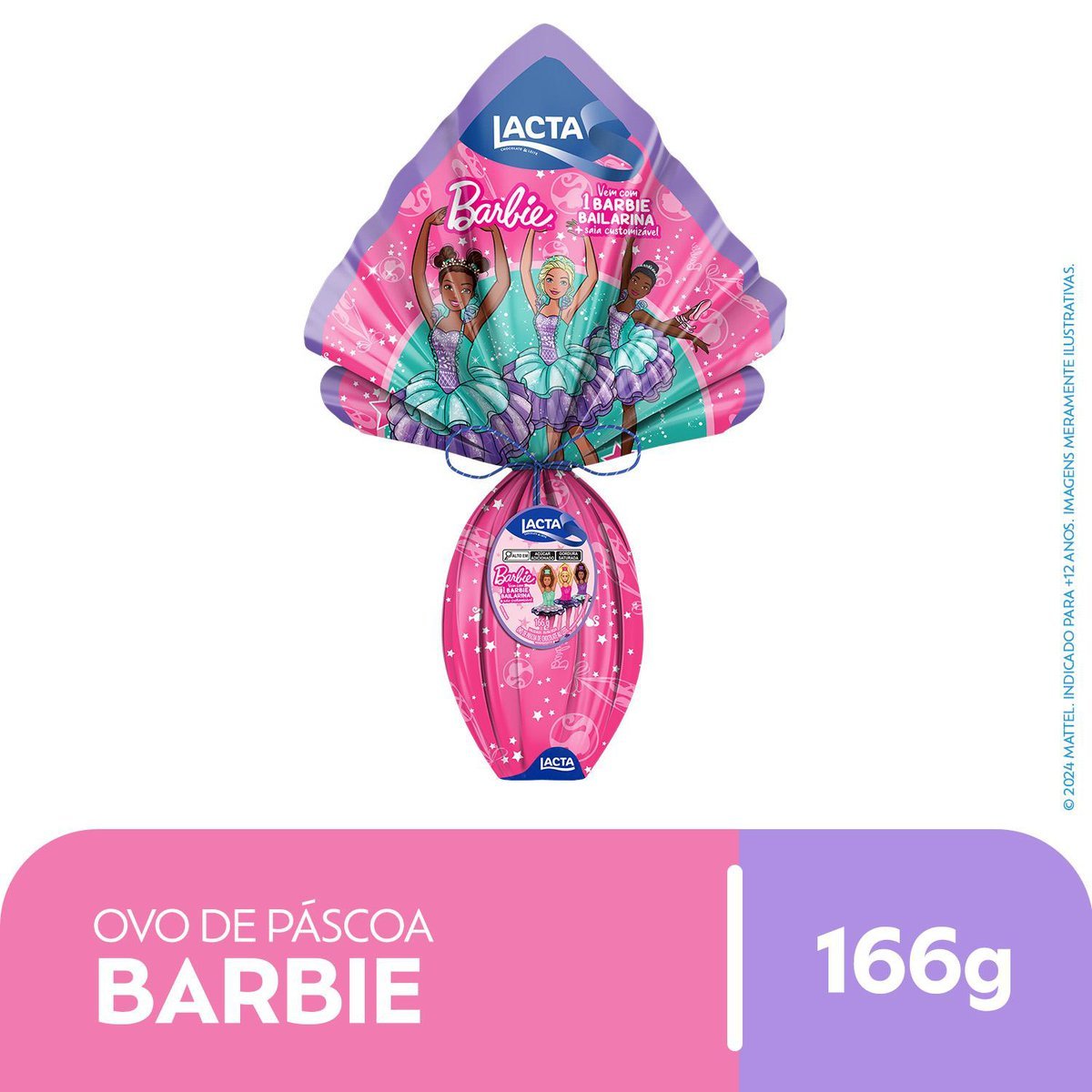 Ovo de Pscoa Lacta Barbie 166g
