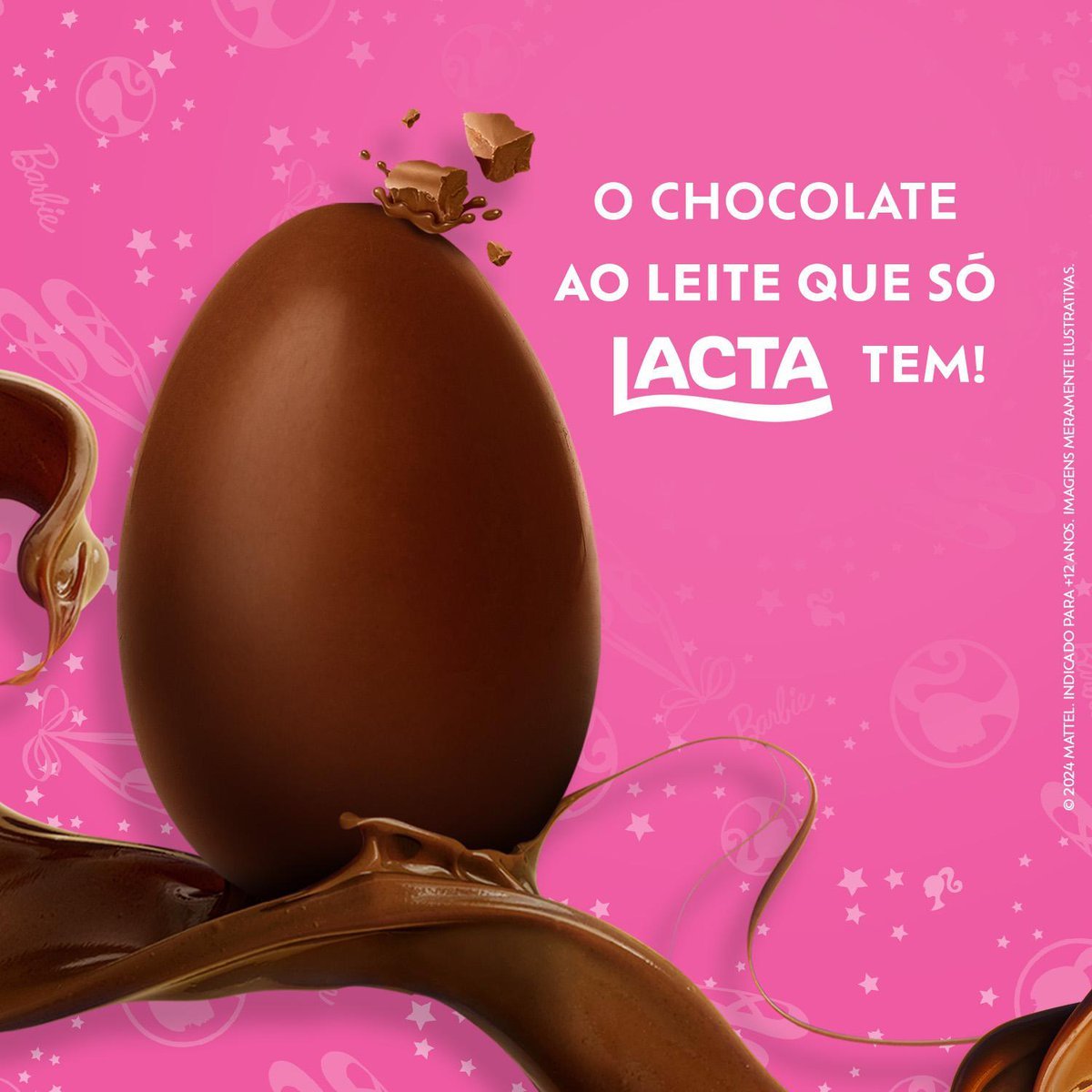 Ovo de Pscoa Lacta Barbie 166g