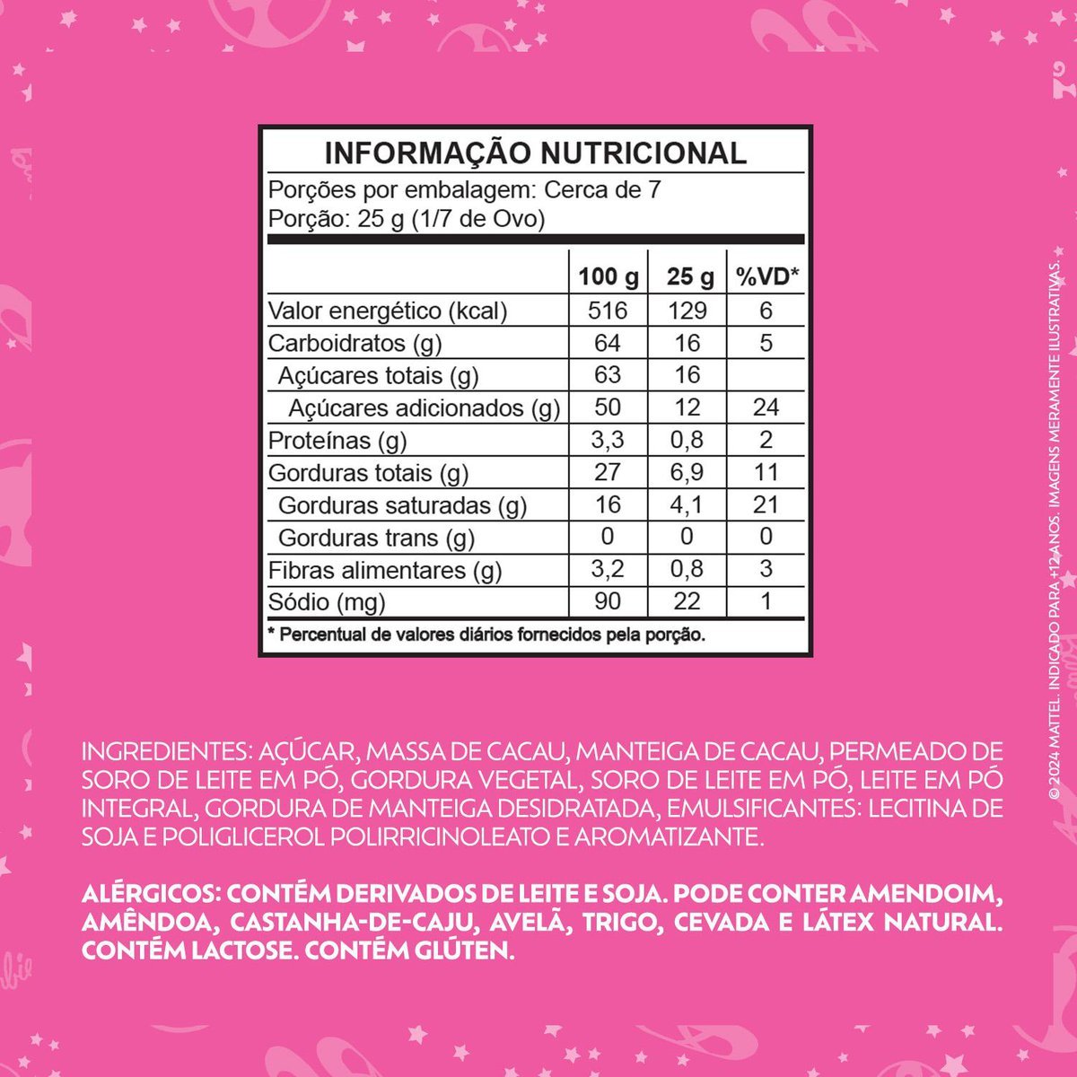 Ovo de Pscoa Lacta Barbie 166g