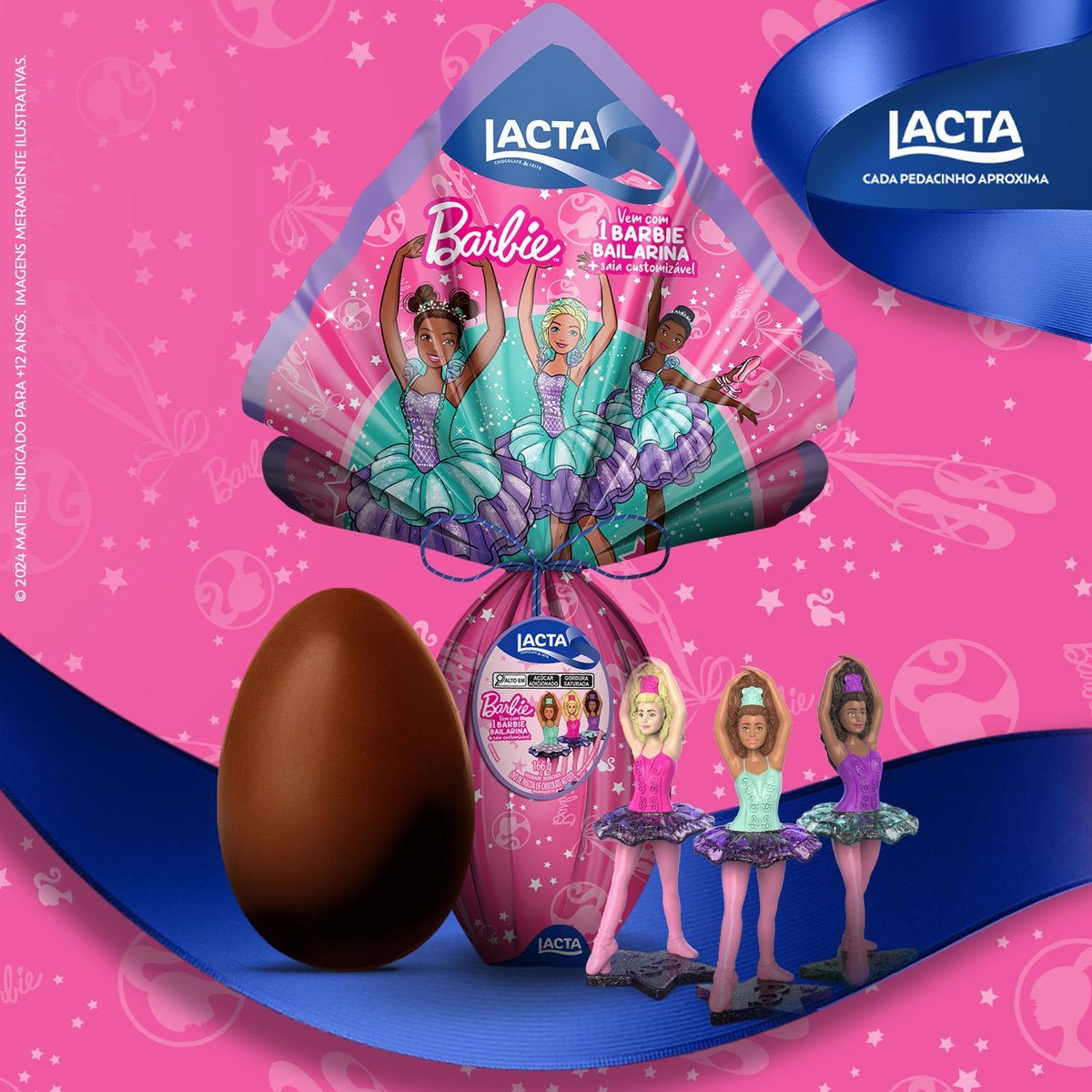 Ovo de Pscoa Lacta Barbie 166g