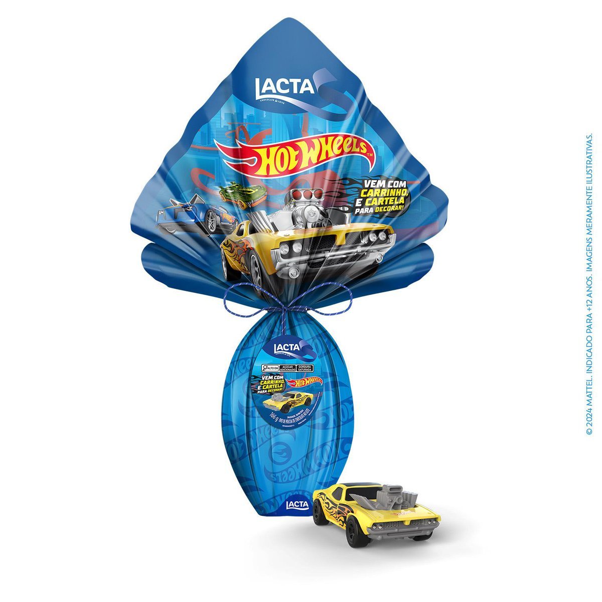 Ovo de Pscoa Lacta Hotwheels 166g