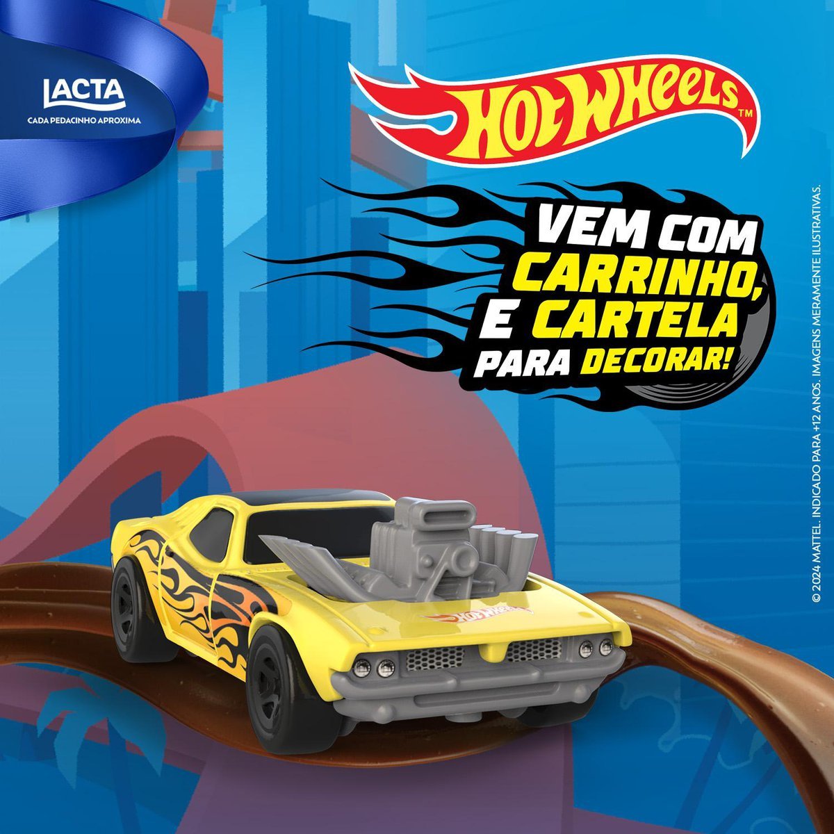 Ovo de Pscoa Lacta Hotwheels 166g
