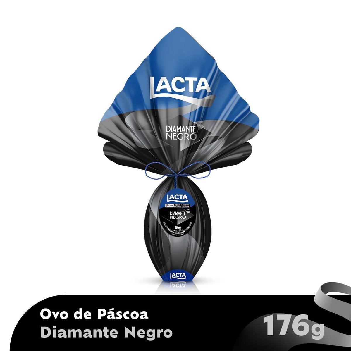 Ovo de Pscoa Lacta Diamante Negro 176g