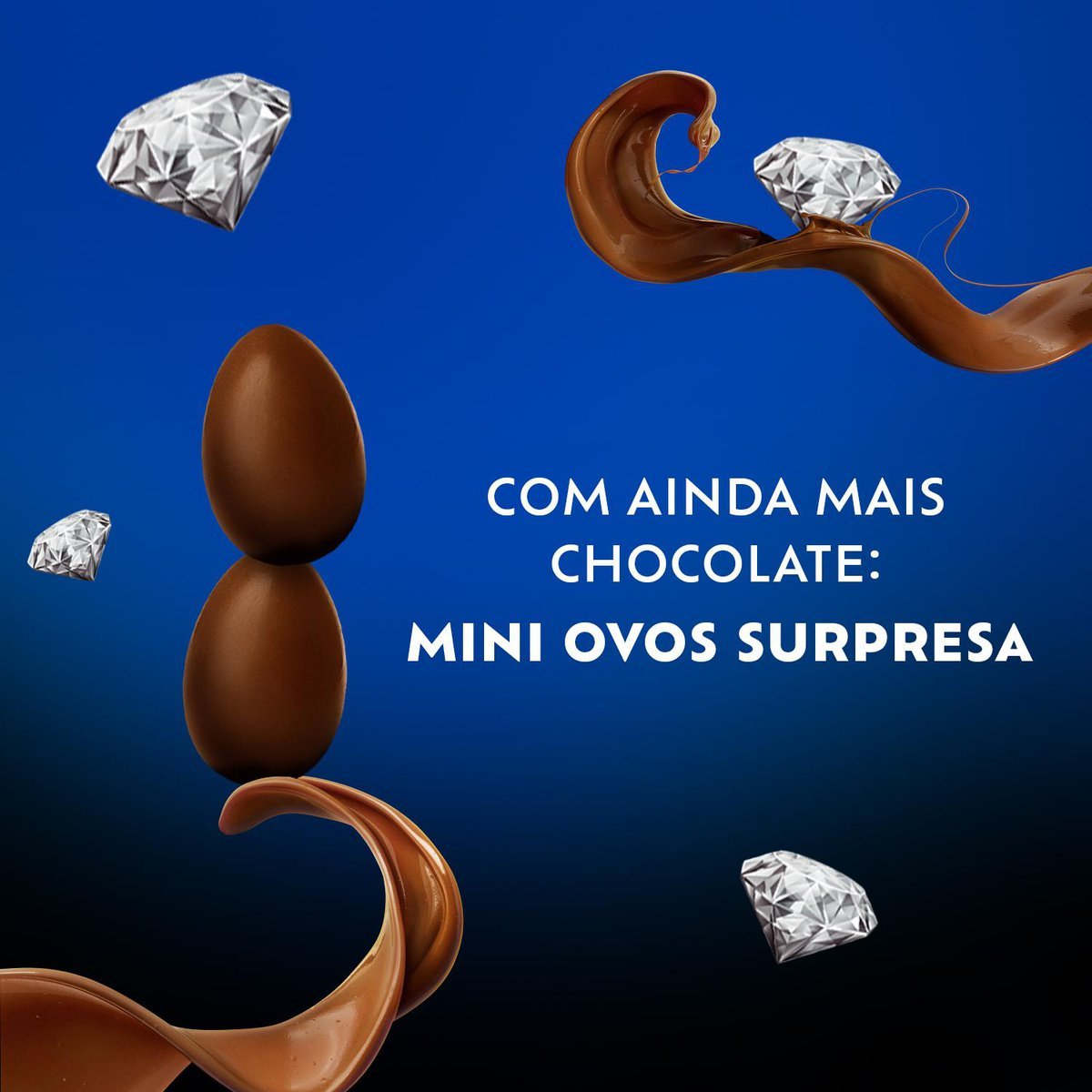 Ovo de Pscoa Lacta Diamante Negro 176g