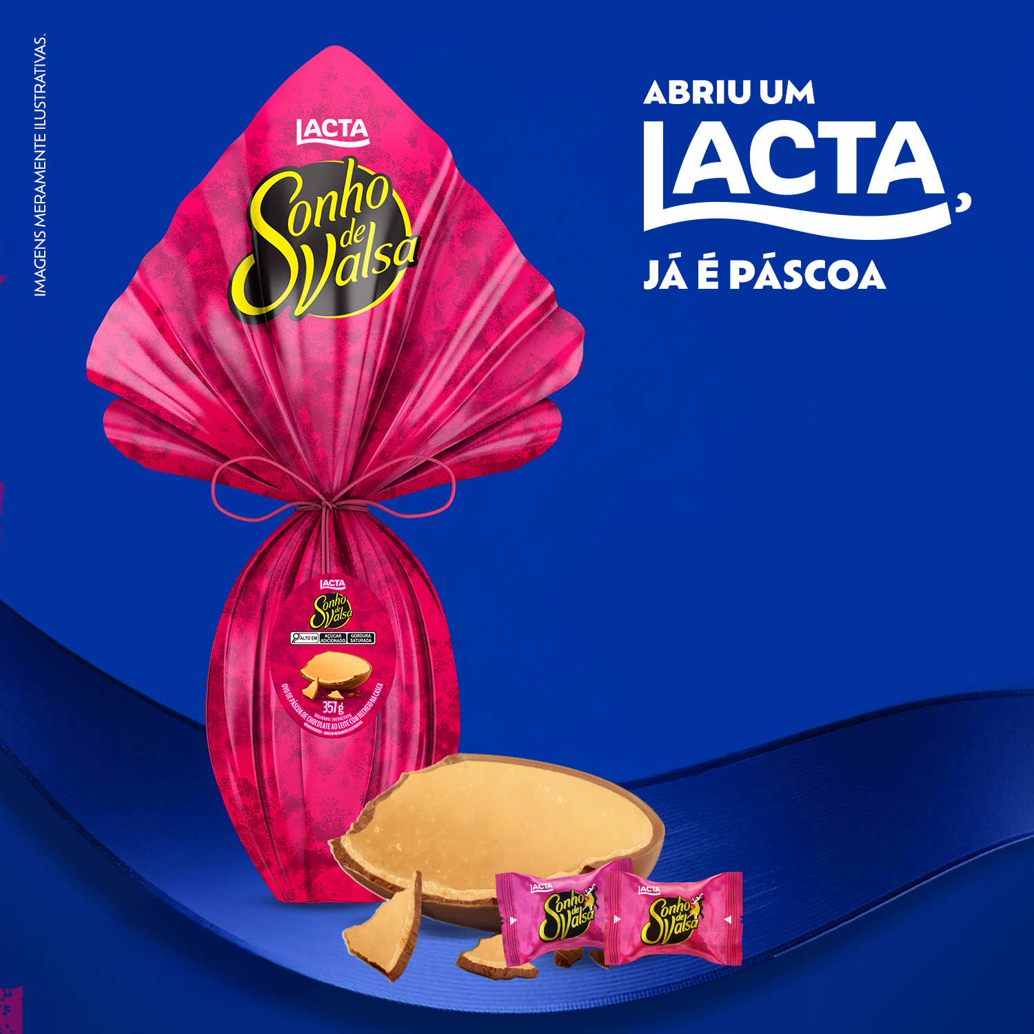 Ovo de P�scoa Lacta Sonho de Valsa 357g