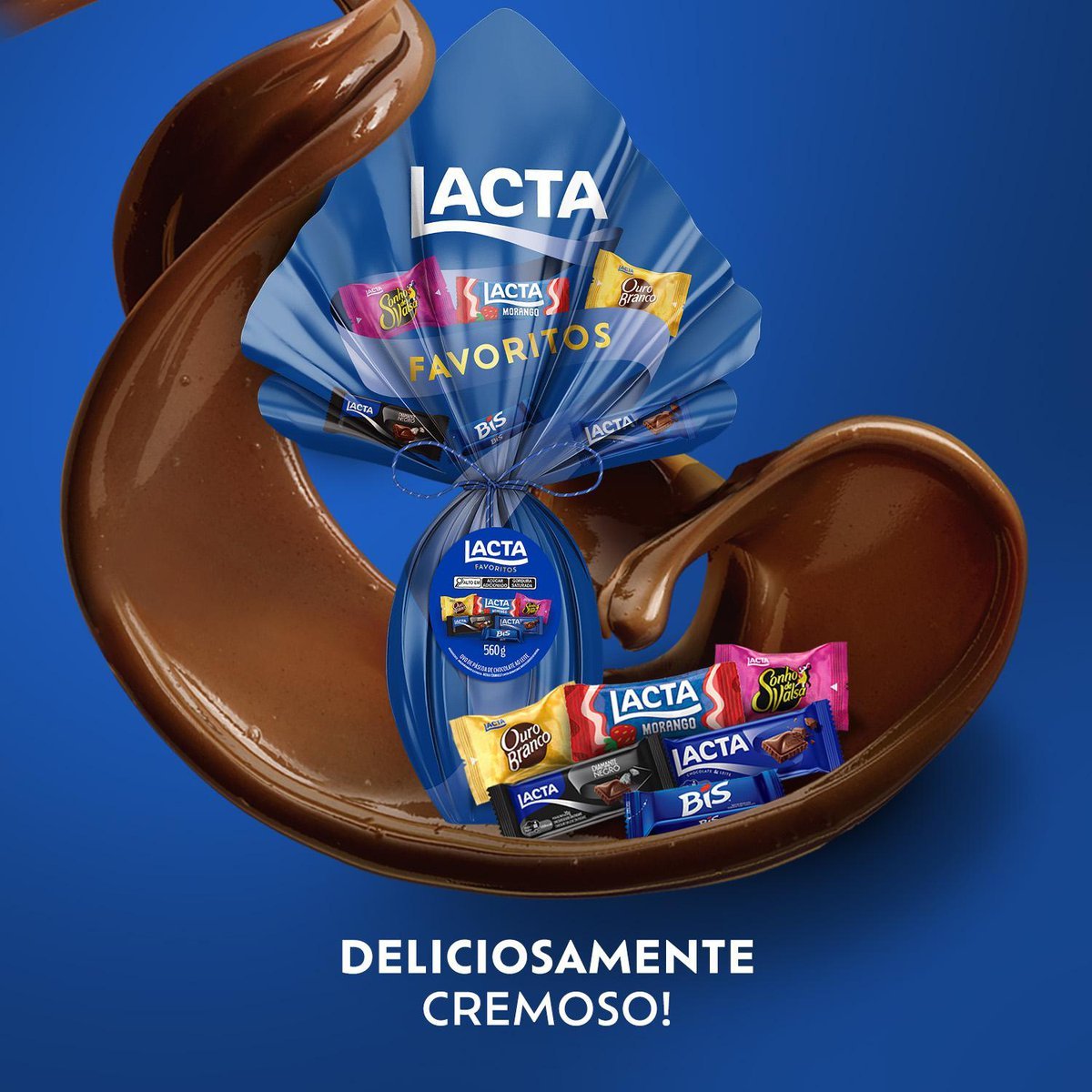 Ovo de Pscoa Lacta Favoritos 560g