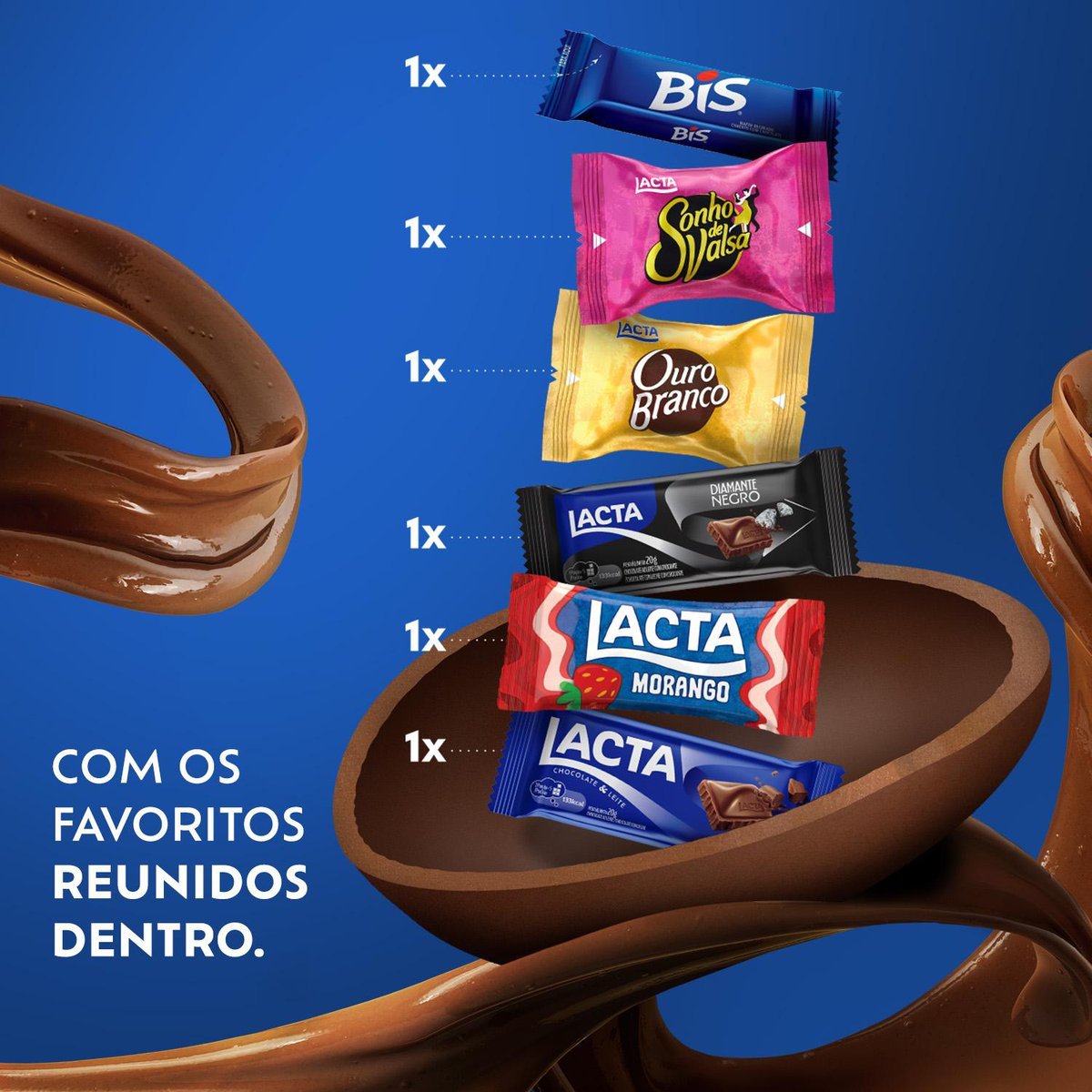 Ovo de Pscoa Lacta Favoritos 560g