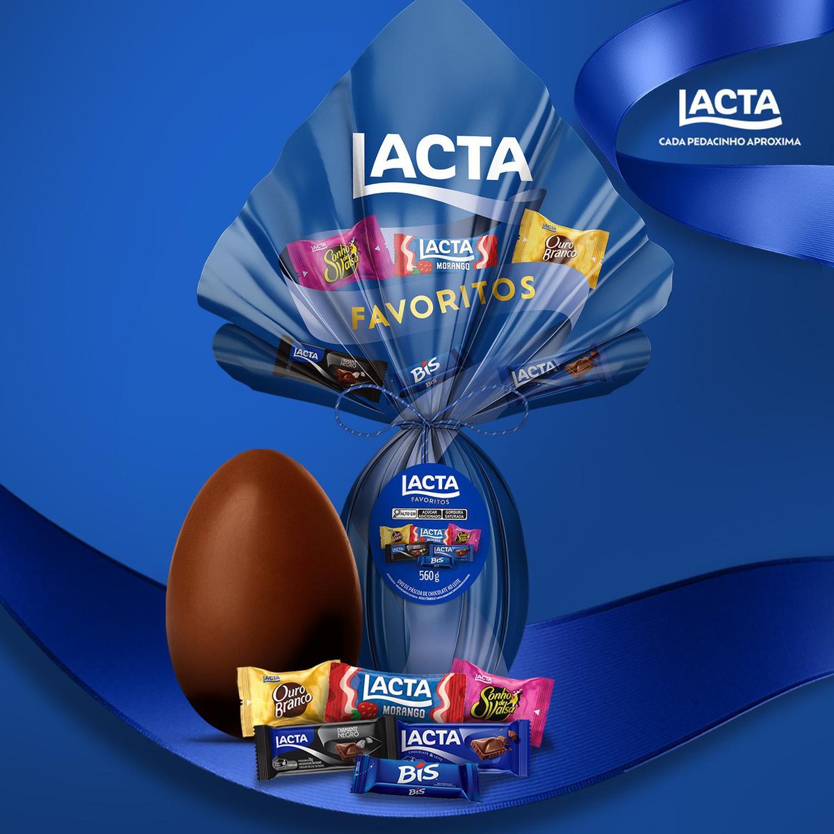 Ovo de Pscoa Lacta Favoritos 560g