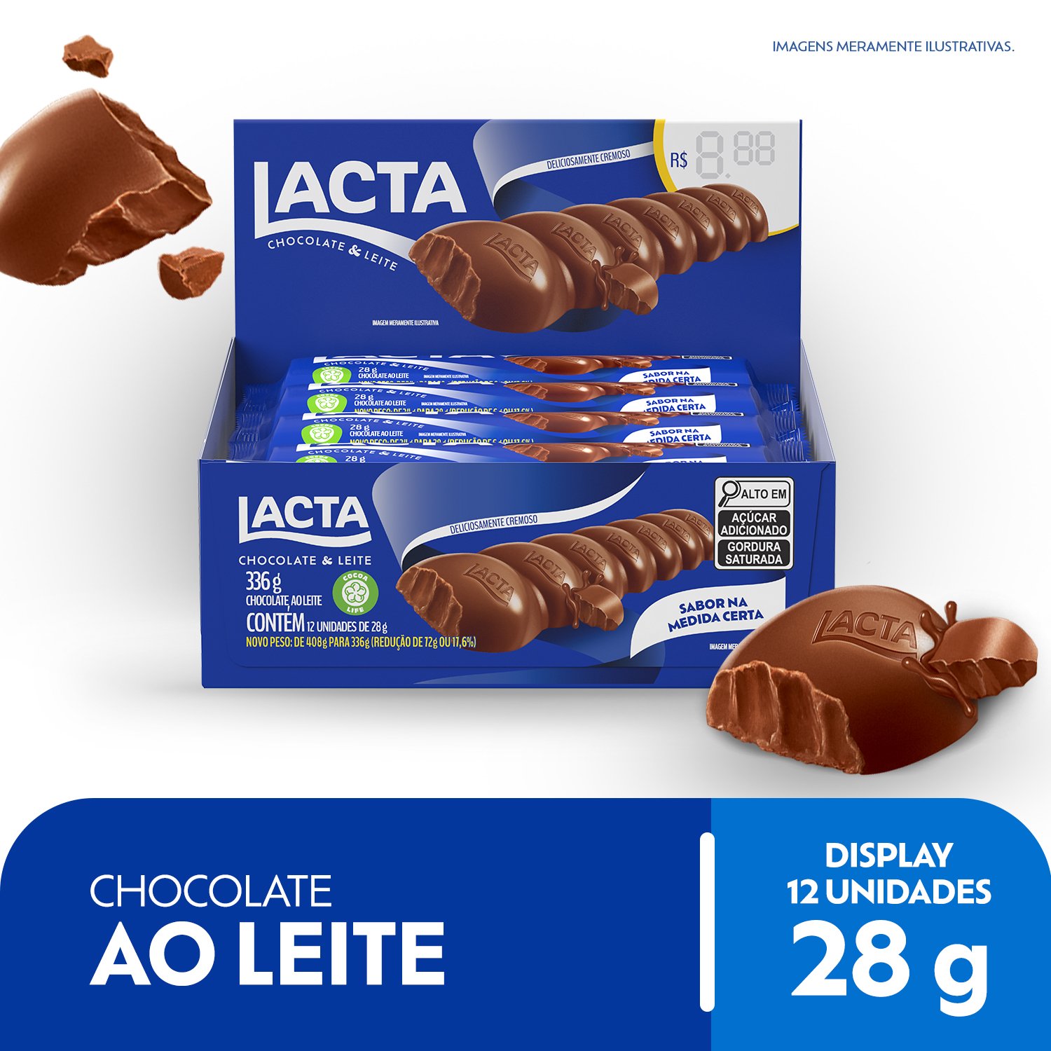 Tablete Lacta ao Leite 28g