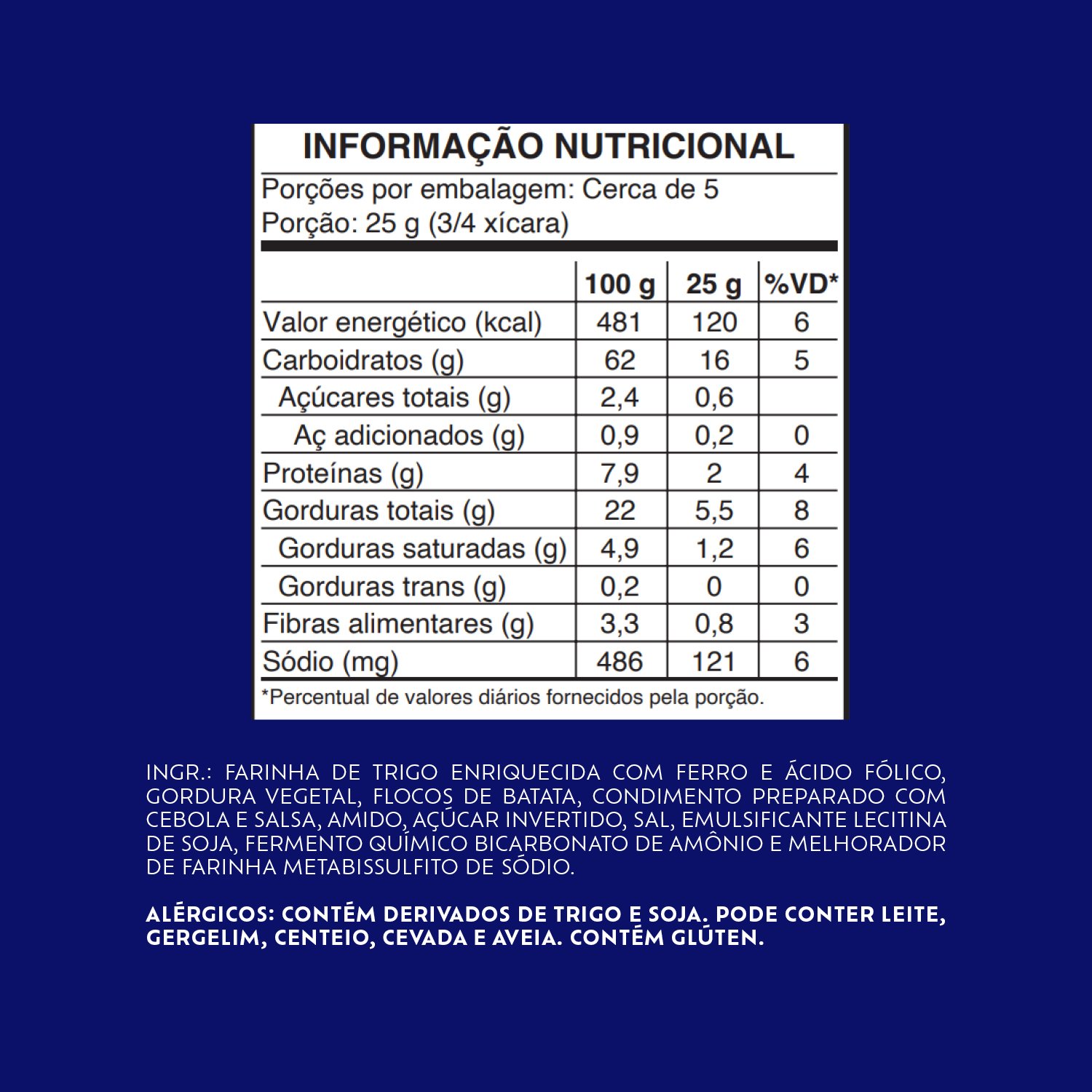 Salgadinho Club Social Snack Cebola e Salsa 115g