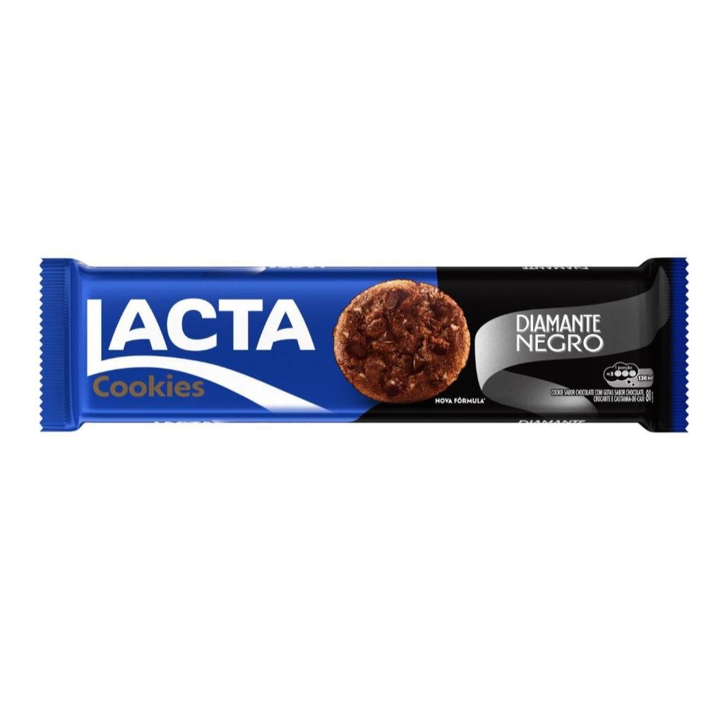 Biscoito Cookie Lacta Diamante Negro 80g