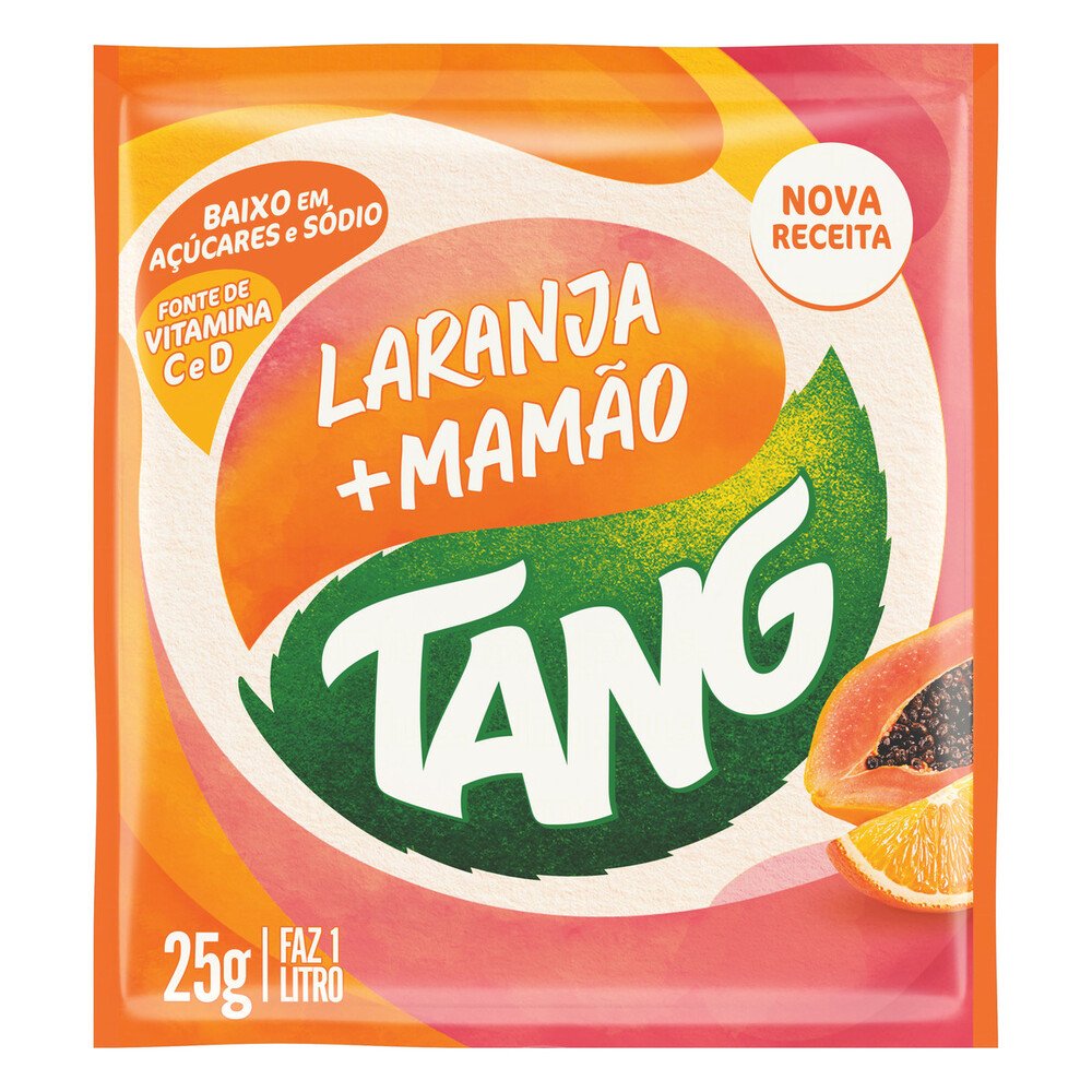 Refresco em p Tang Laranja e Mamo 25g