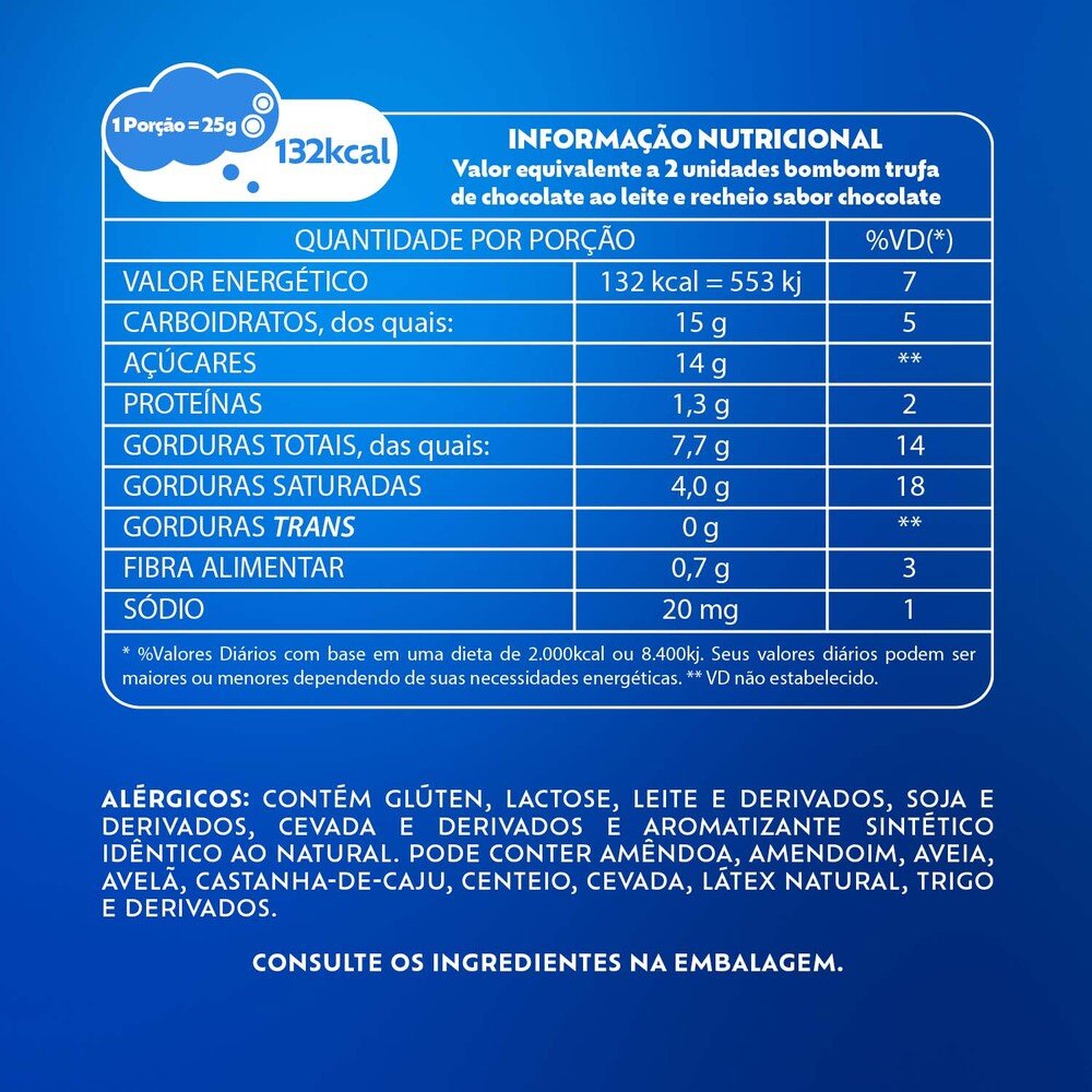 Lacta Trufas Sortidas 138g