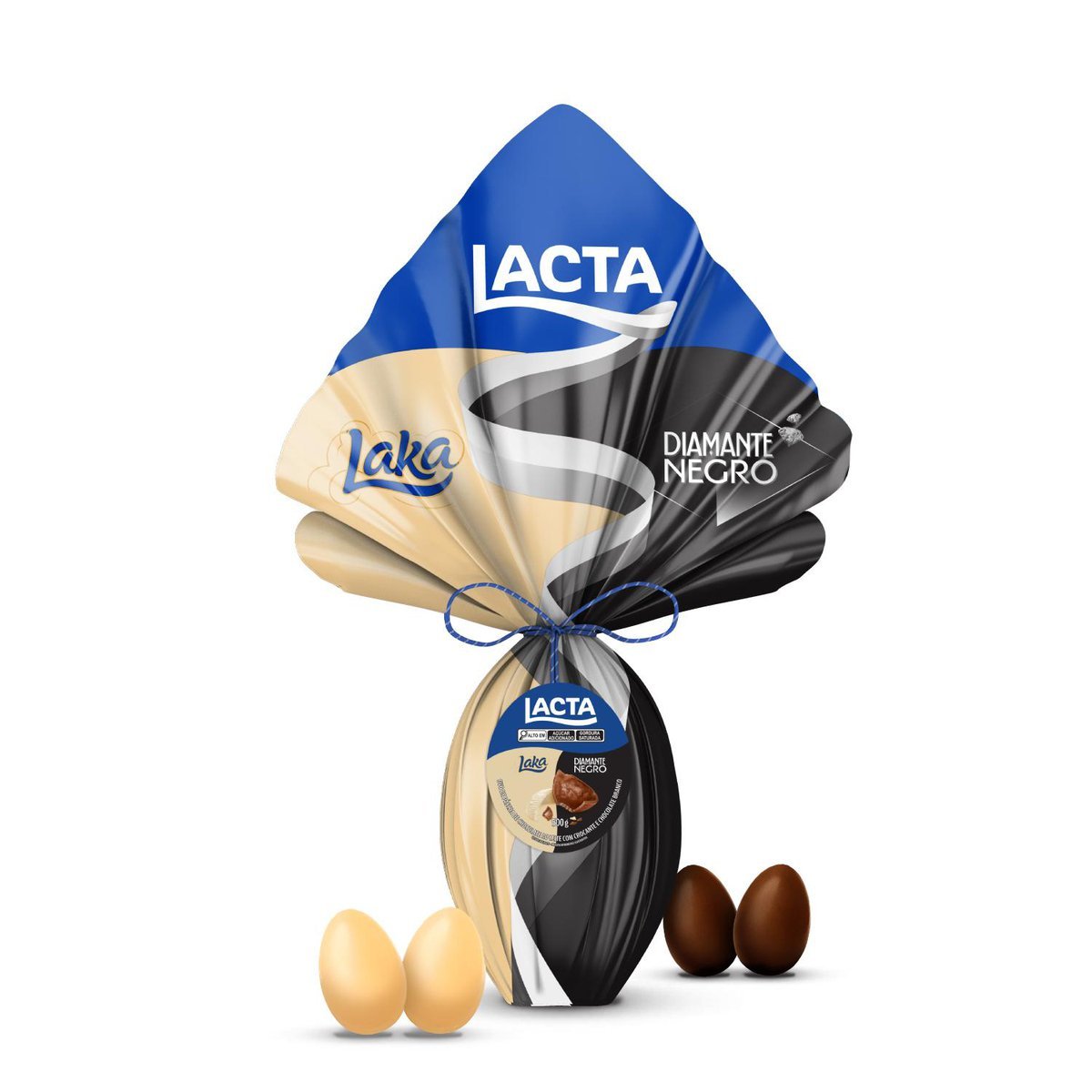 Ovo de Pscoa Lacta Diamante Negro Laka 500g